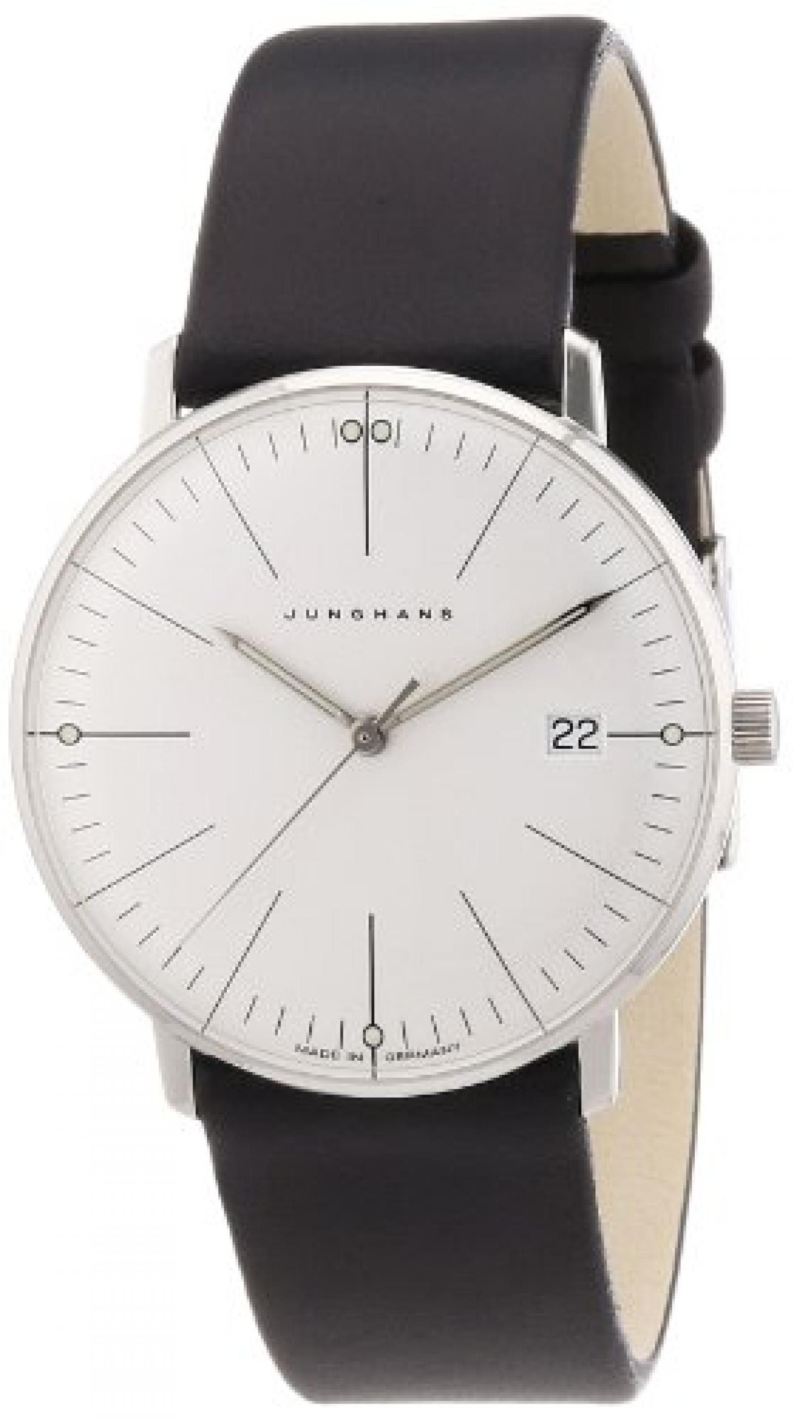 Junghans Damen-Armbanduhr XS Max Bill Analog Quarz Leder 047/4251.00 Junghans Damen-Armbanduhr XS Max Bill Analog Quarz Leder 047/4251.00