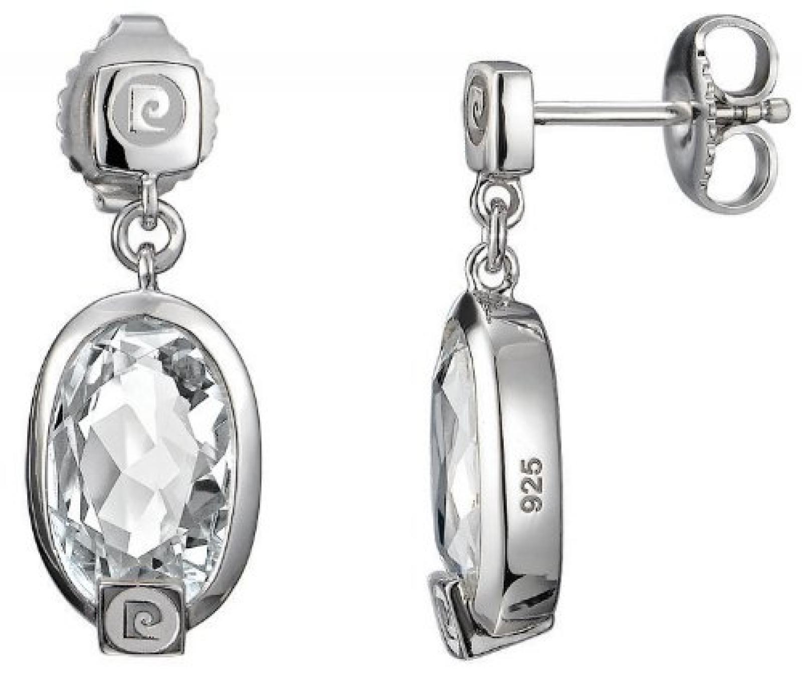 Pierre Cardin Damen-Ohrstecker 925 Sterling Silber rhodiniert Kristall Zirkonia Pierre Precieuse wei&szlig; PCER90201A000 