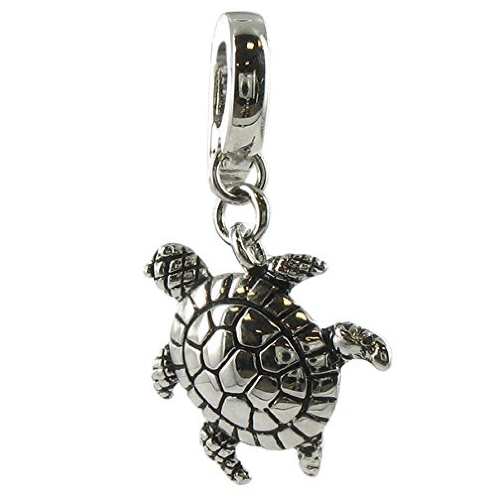 Quiges, Eligo Charms Silver Plated Turtle fÃ¼r Viventy/Fossil 5mm ...