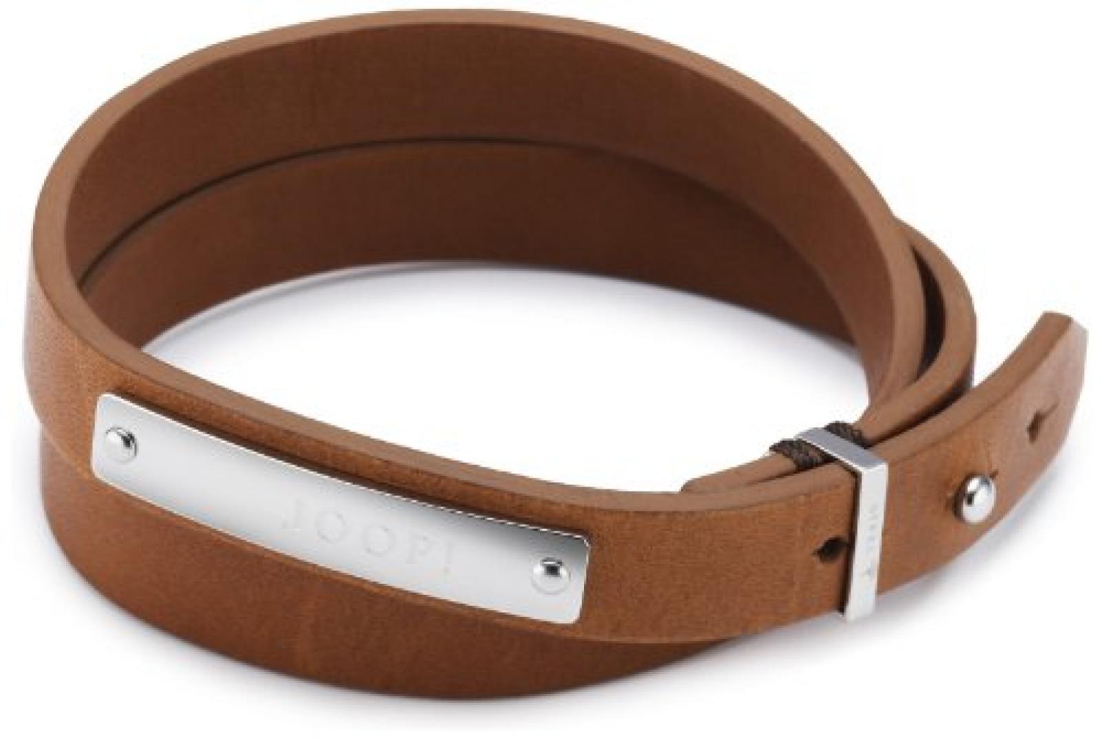 Joop! Herren-Armband Bruce Leder braun Edelstahl ca. 22 cm (19 + 3 cm) JPBR10299A220 Joop! Herren-Armband Bruce Leder braun Edelstahl ca. 22 cm (19 + 3 cm) JPBR10299A220