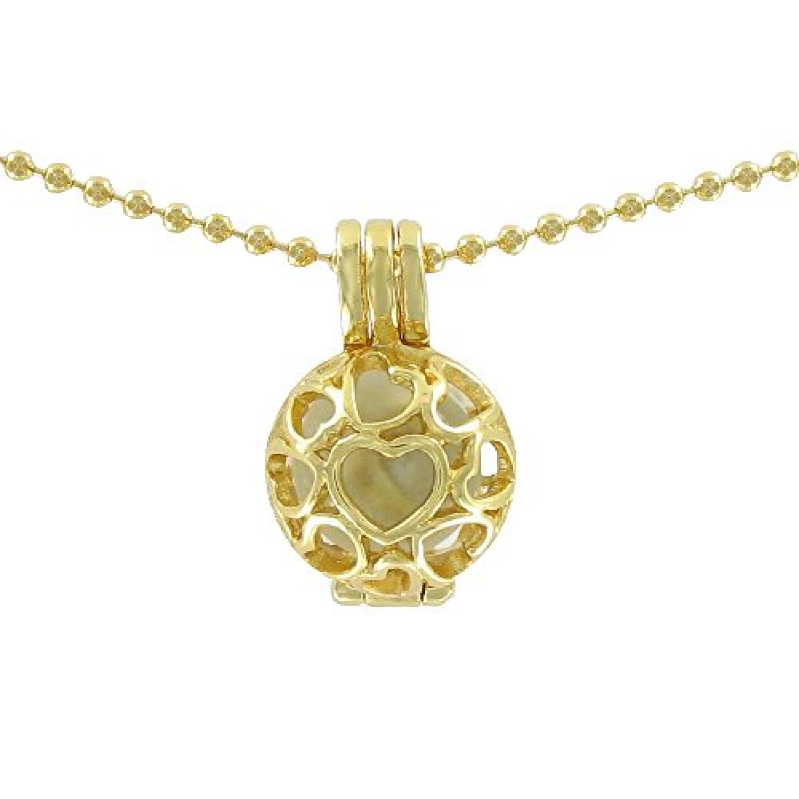 Eligo Jewellery 12mm Kugel + Vergoldet Anhänger + Halskette (70cm oder 90cm) Set #6 