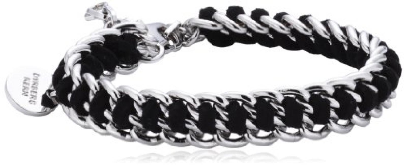 Dyrberg/Kern Damen Armband Versilbertes Metall schwarz 335161 