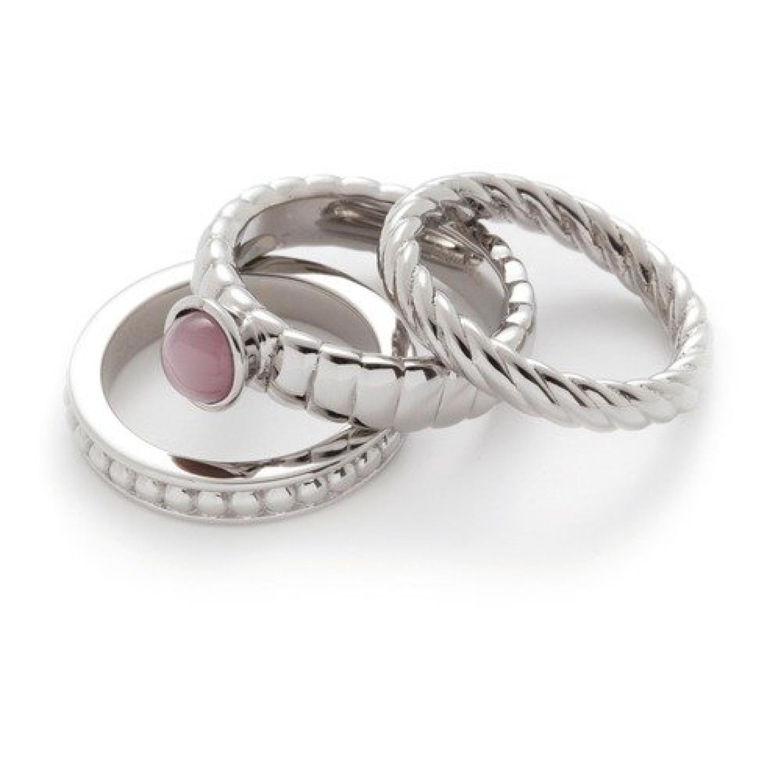 Leonardo 3-Ring-Set Trio Twirl rosé 