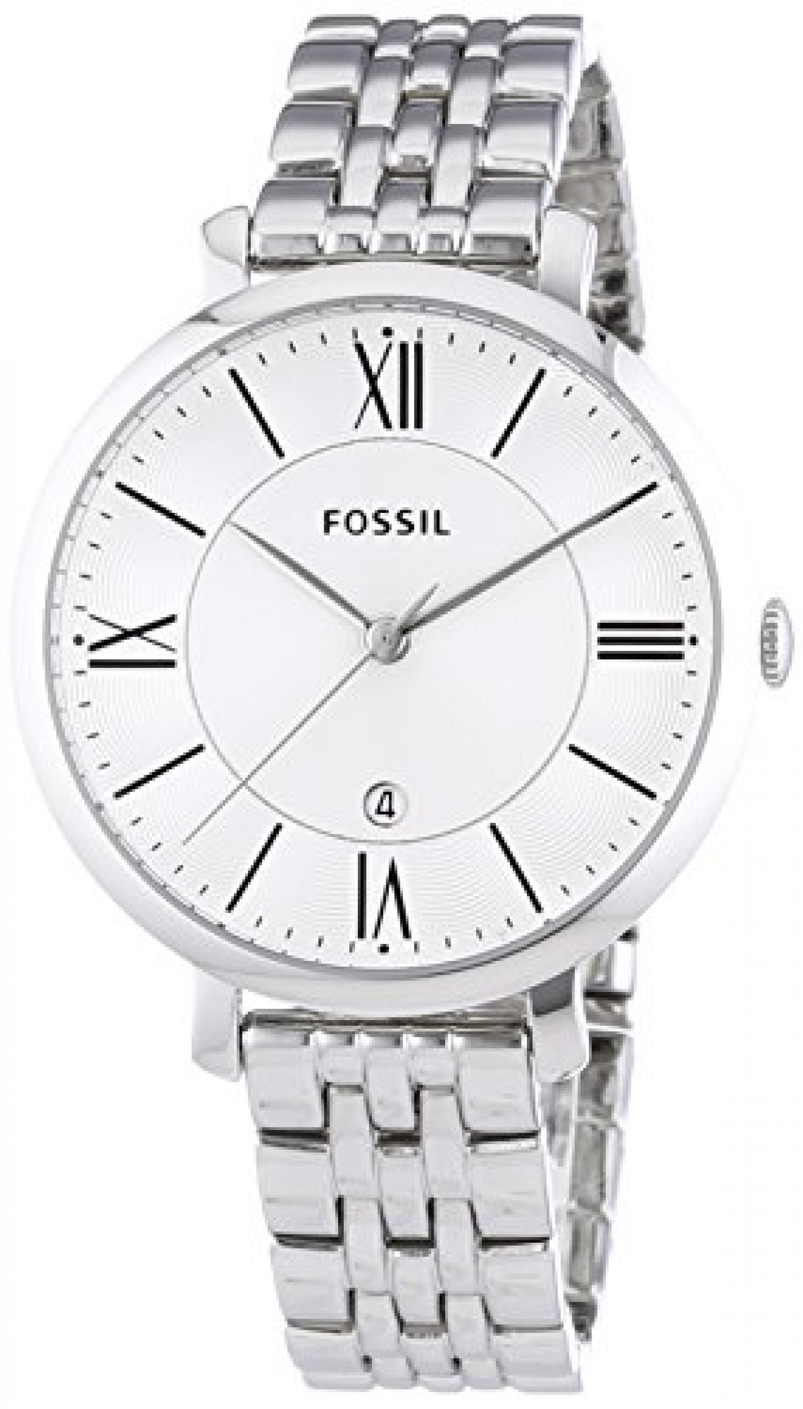 Fossil Damen-Armbanduhr Analog Quarz Edelstahl ES3433 Fossil Damen-Armbanduhr Analog Quarz Edelstahl ES3433