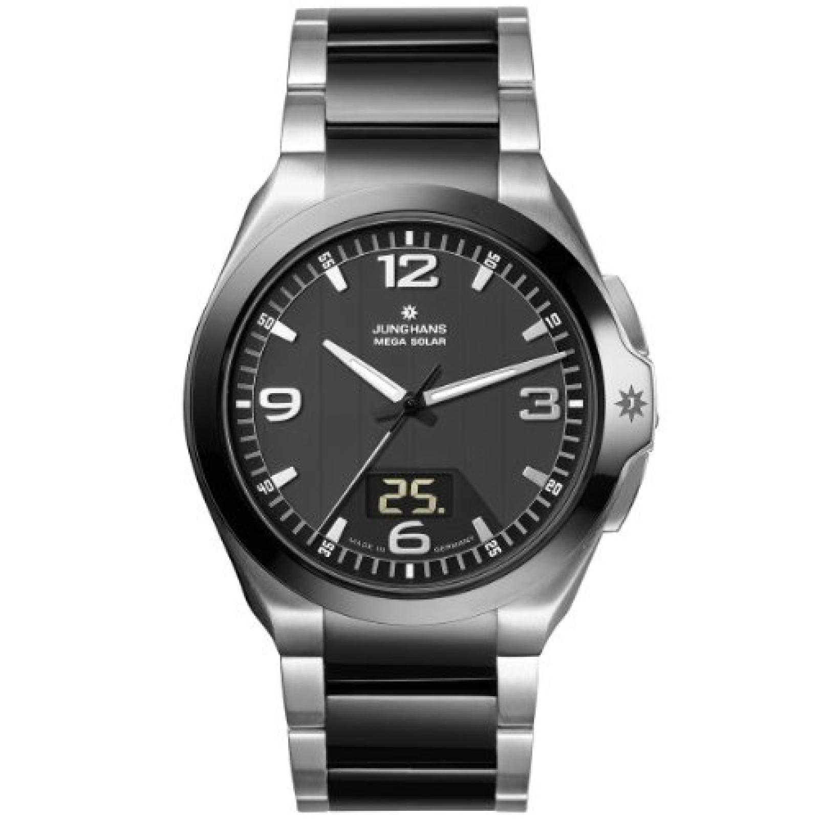 Junghans Herren-Armbanduhr XL Spectrum Analog - Digital verschiedene Materialien 018/1120.44 Junghans Herren-Armbanduhr XL Spectrum Analog - Digital verschiedene Materialien 018/1120.44