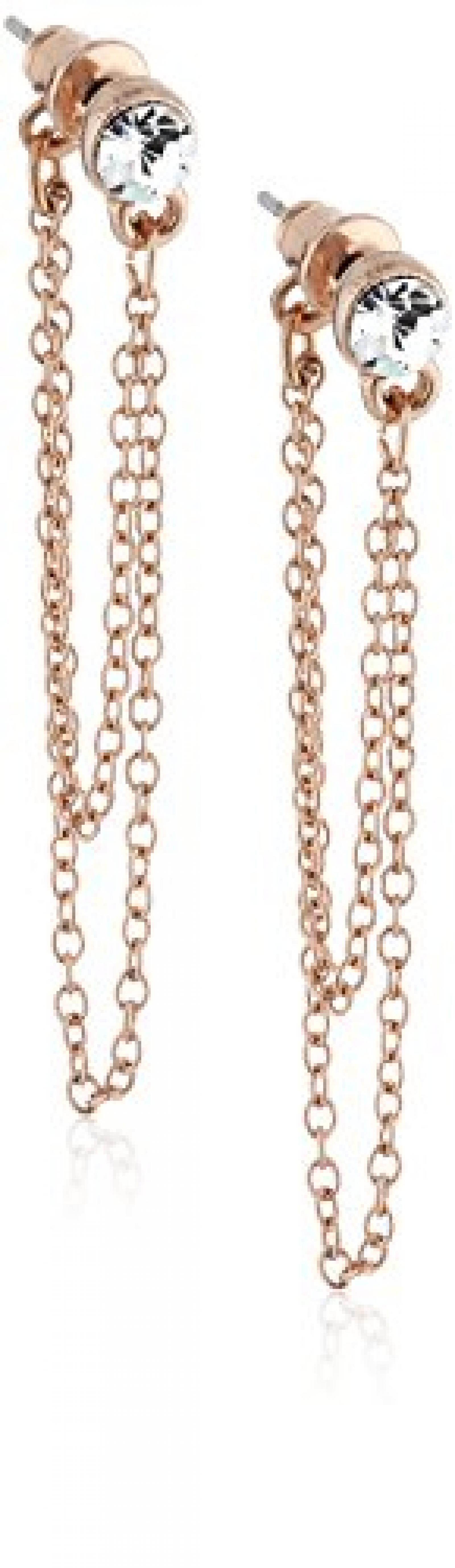 Pilgrim Damen-Ohrstecker Big Earrings Roségold beschichtet kristall 18121-4023 Pilgrim Damen-Ohrstecker Big Earrings Roségold beschichtet kristall 18121-4023