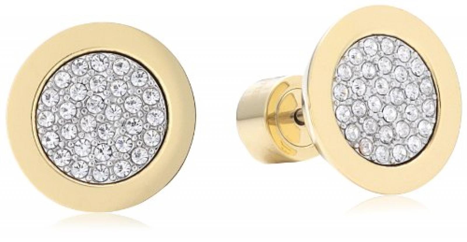 Michael Kors Damen-Ohrstecker Zirkonia Edelstahl wei&szlig; IP-Gold MKJ1965710 