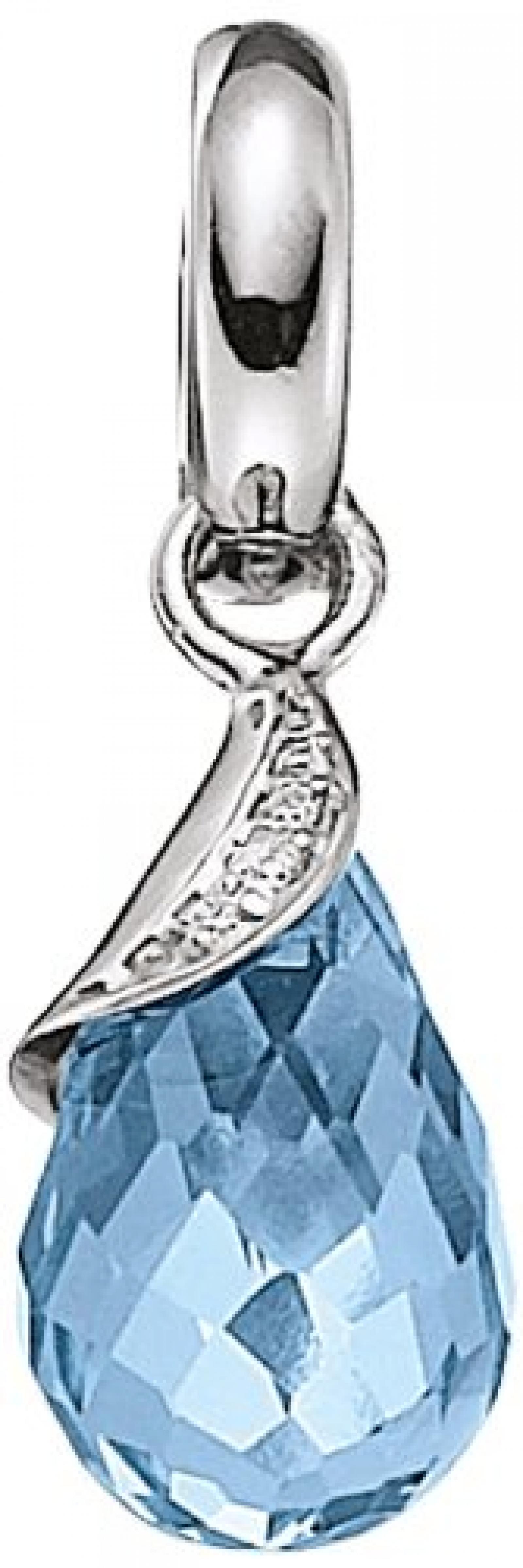 Viventy Damen-Anhänger 925 Sterling Silber NA 1 Zirkonia Aquamarinblau 765952 Viventy Damen-Anhänger 925 Sterling Silber NA 1 Zirkonia Aquamarinblau 765952