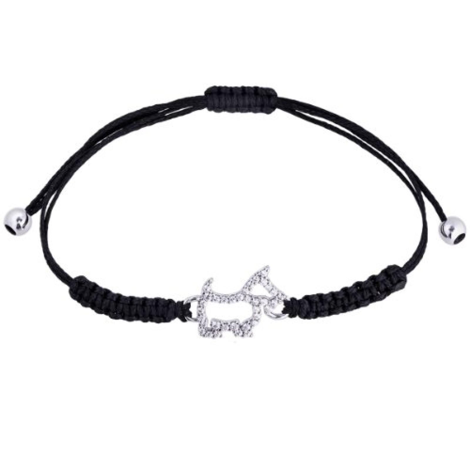 Bella Donna Unisex-Armband 925 Sterling Silber Hund mit Zirkonia 71100009 Bella Donna Unisex-Armband 925 Sterling Silber Hund mit Zirkonia 71100009