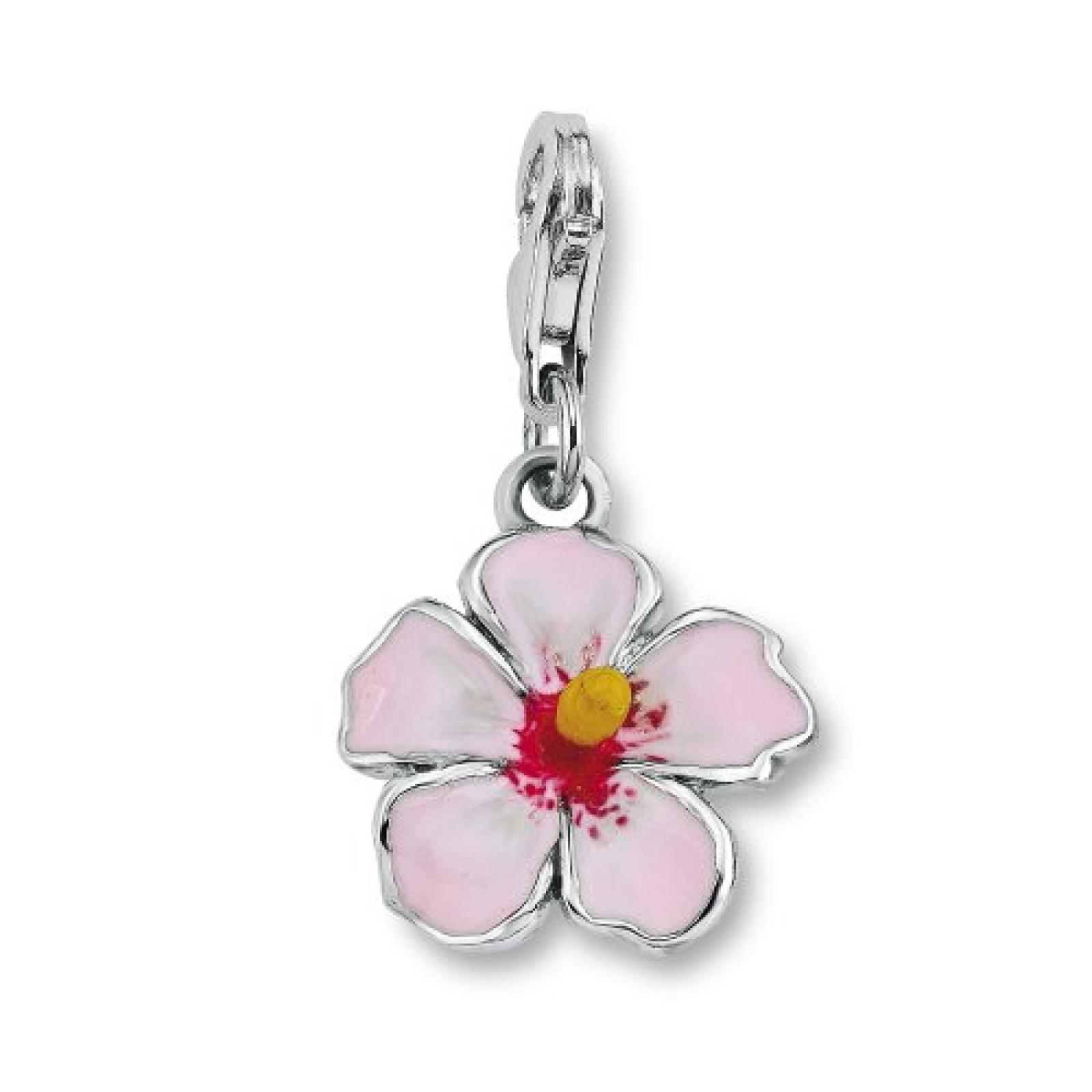 s.Oliver Damen-Charm 925 Sterling Silber Hibiskus Länge ca. 15 mm 396080 s.Oliver Damen-Charm 925 Sterling Silber Hibiskus Länge ca. 15 mm 396080