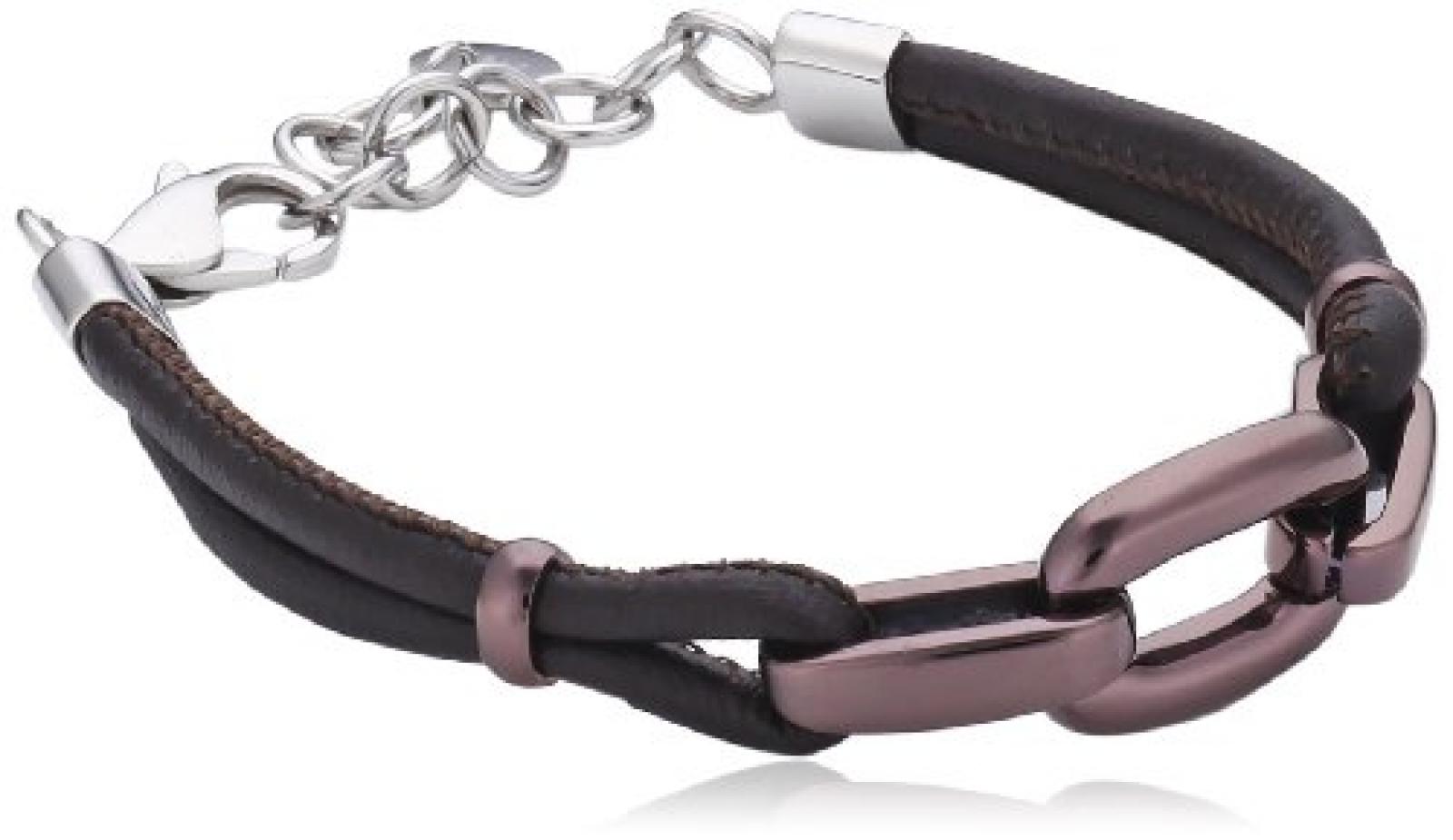 Esprit Damen Armband Edelstahl Leder 17 cm braun ESBR11609B170 Esprit Damen Armband Edelstahl Leder 17 cm braun ESBR11609B170