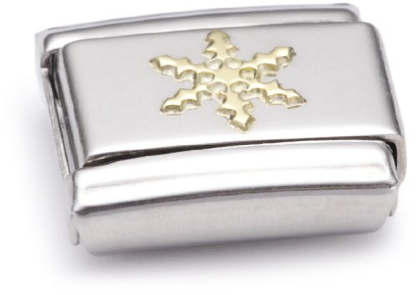 Nomination Composable Classic DAILY LIFE Edelstahl und 18K-Gold (Schneeflocke) 030109 