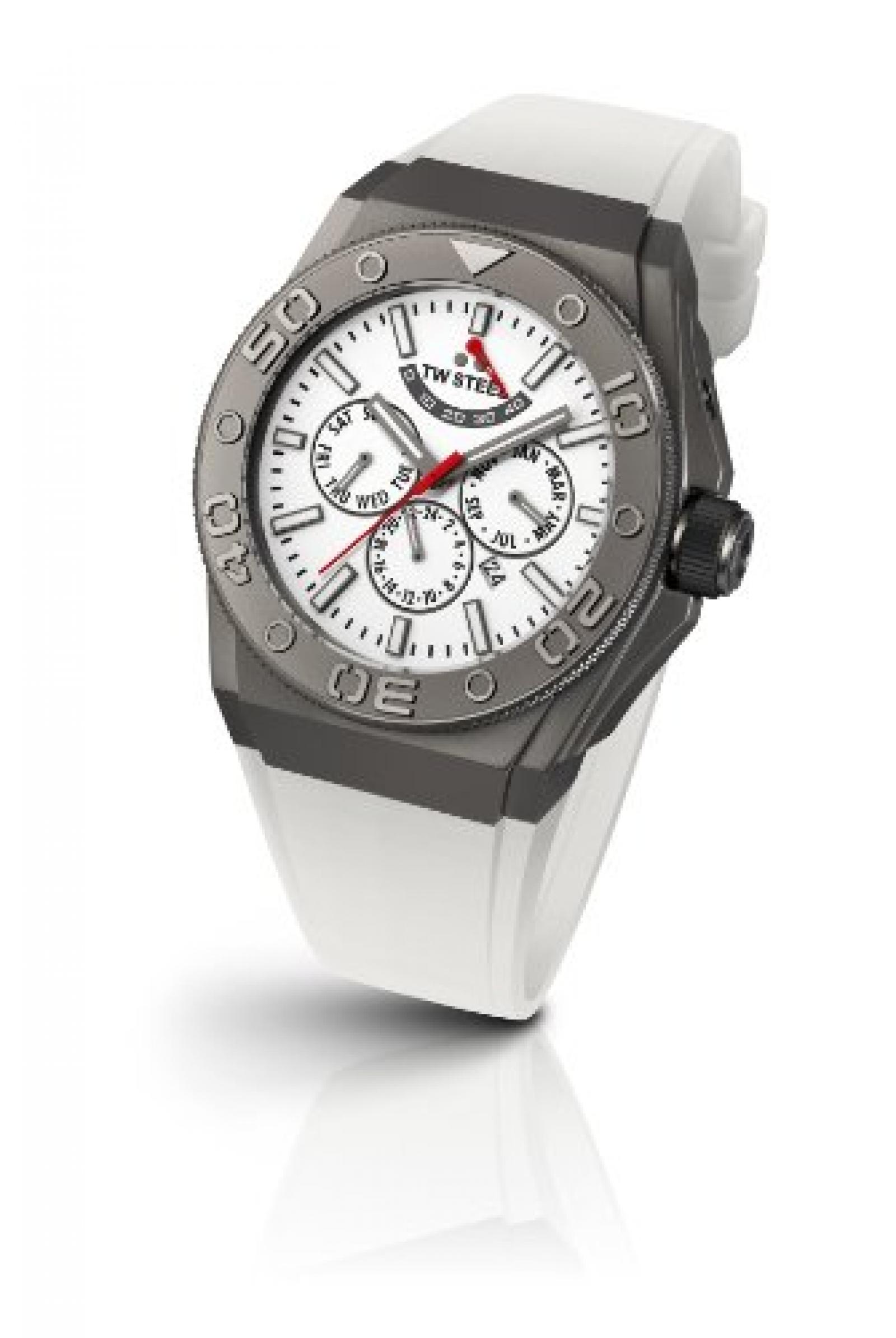 TW Steel Unisex-Armbanduhr CEO DIVER Chronograph automatik silikon weiss CE5003 TW Steel Unisex-Armbanduhr CEO DIVER Chronograph automatik silikon weiss CE5003
