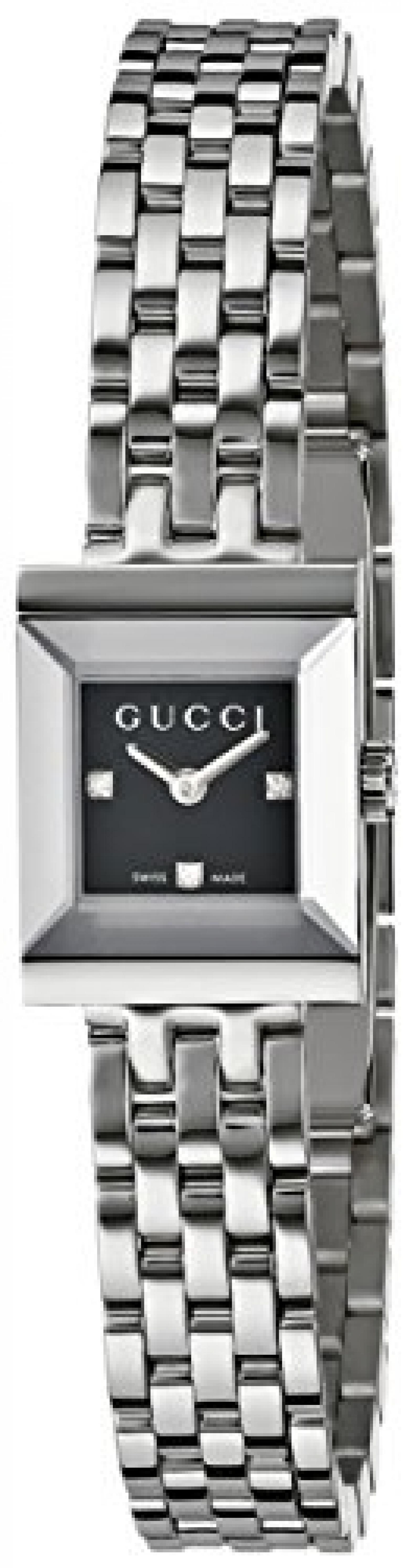 Gucci Damen-Armbanduhr G FRAME Analog Quarz Edelstahl YA128507 Gucci Damen-Armbanduhr G FRAME Analog Quarz Edelstahl YA128507