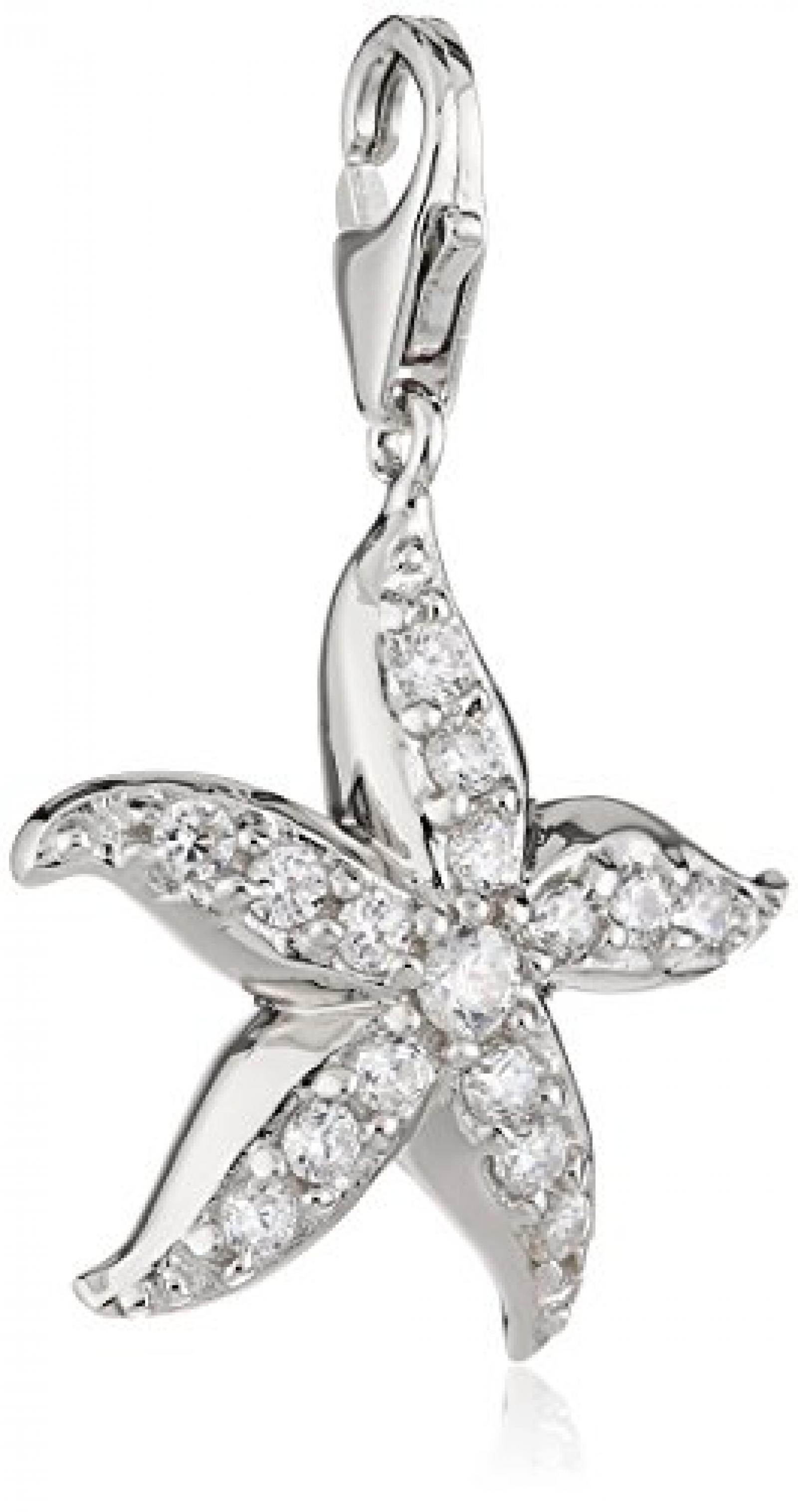 ZEEme Damen-Charm Karabineranhänger 925 Sterling Silber Seestern 360241536 ZEEme Damen-Charm Karabineranhänger 925 Sterling Silber Seestern 360241536