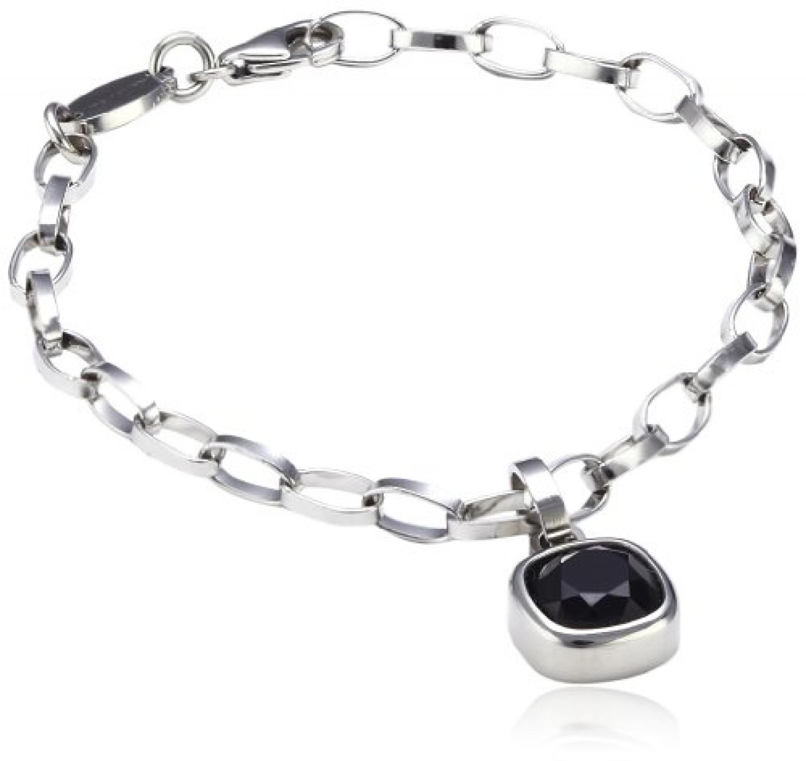 Nomination Damen-Armband Chic Kette Swarovski-Zirkon Schwarz 043012/011 