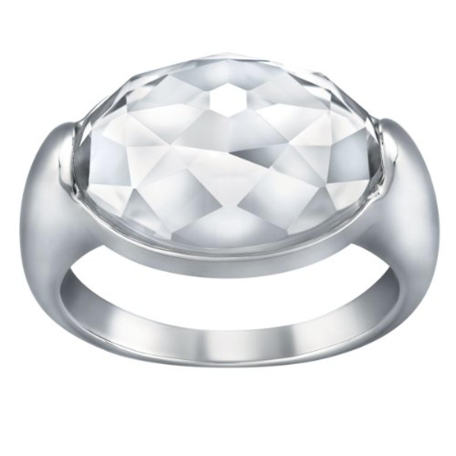 Swarovski Damen-Ring Palladium Swarovski-Kristall wei&szlig; Gr.58 (18.5) 5008665 