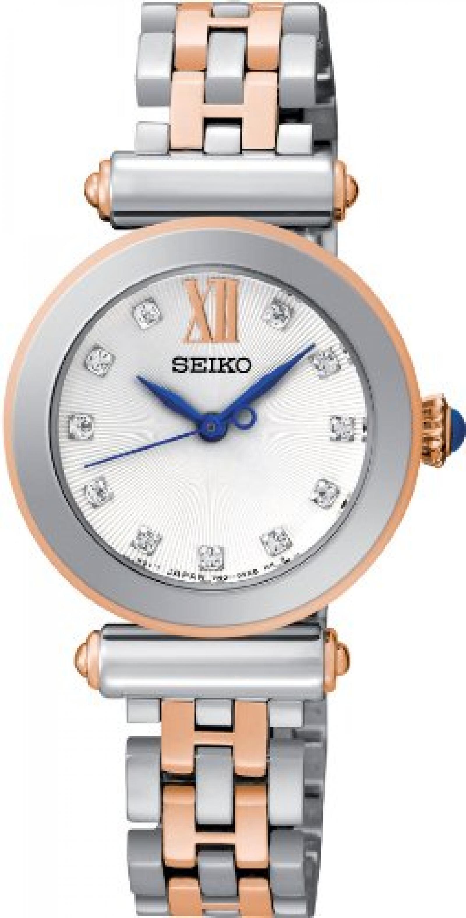 Seiko Damen-Armbanduhr XS Analog Quarz Edelstahl beschichtet SRZ400P1 Seiko Damen-Armbanduhr XS Analog Quarz Edelstahl beschichtet SRZ400P1