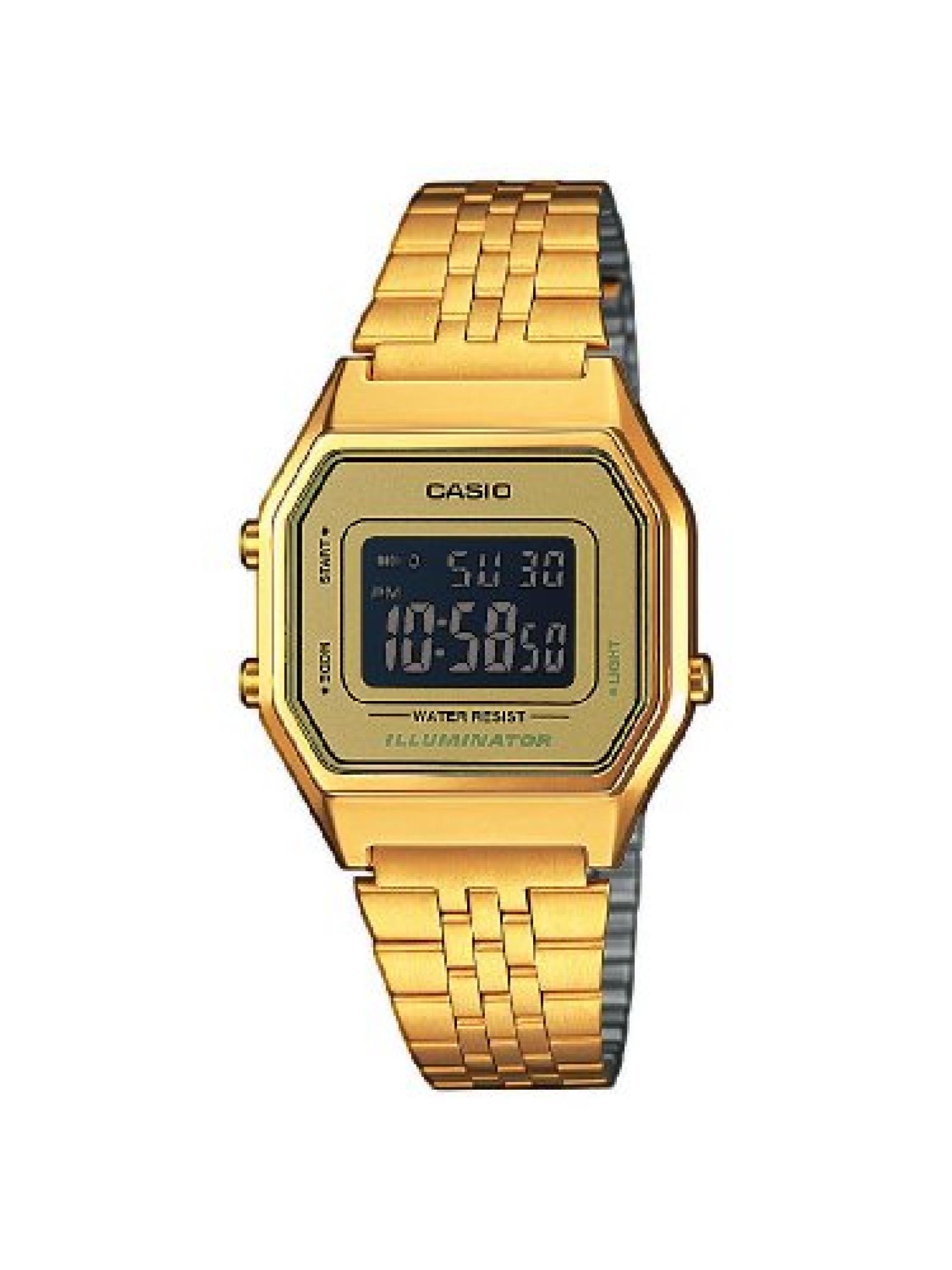 Casio Damen-Armbanduhr Casio Collection Digital Quarz Edelstahl LA680WEGA-9BER 