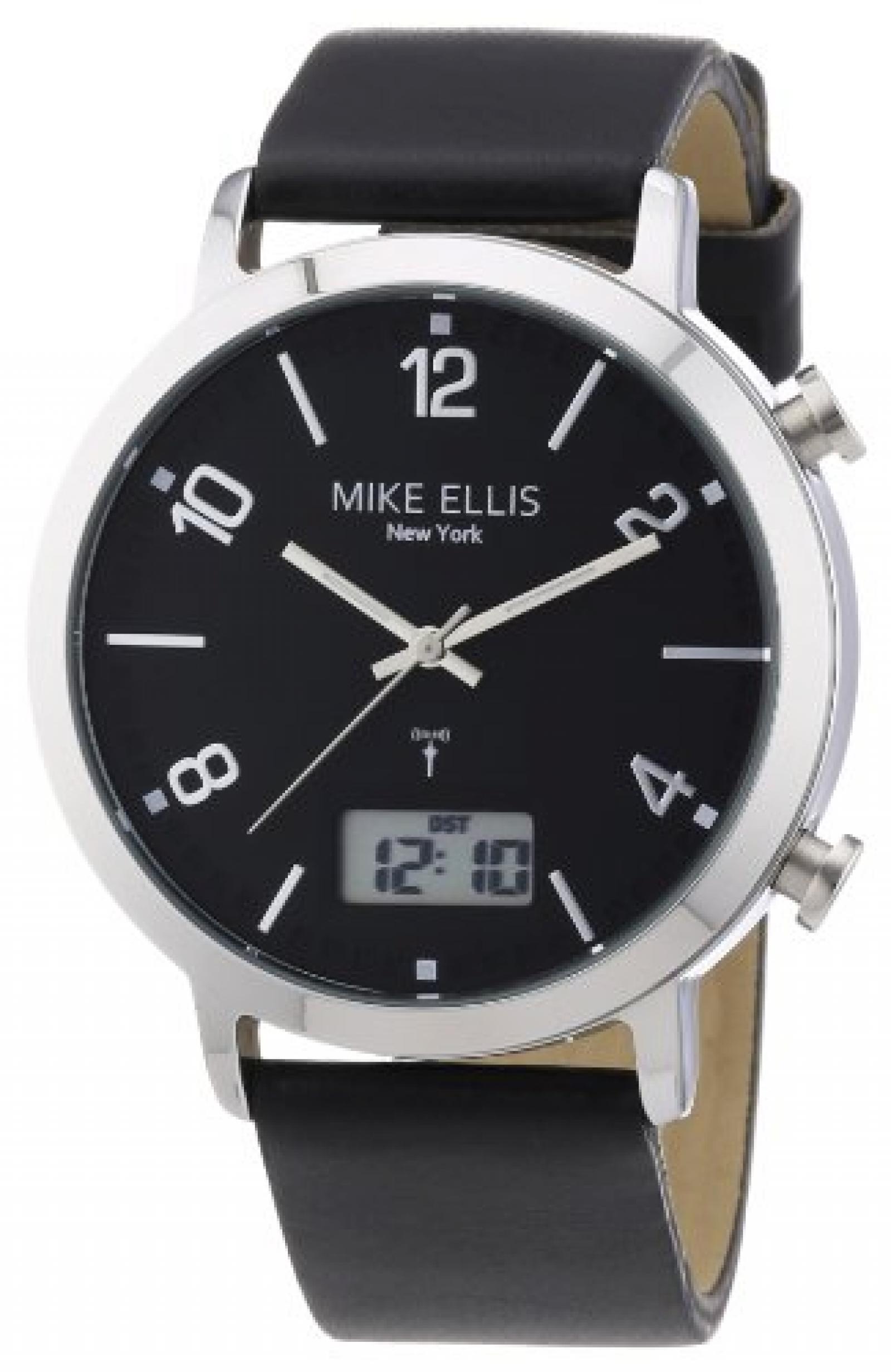 Mike Ellis New York Herren-Armbanduhr Analog - Digital Quarz Leder M2940SU/1 