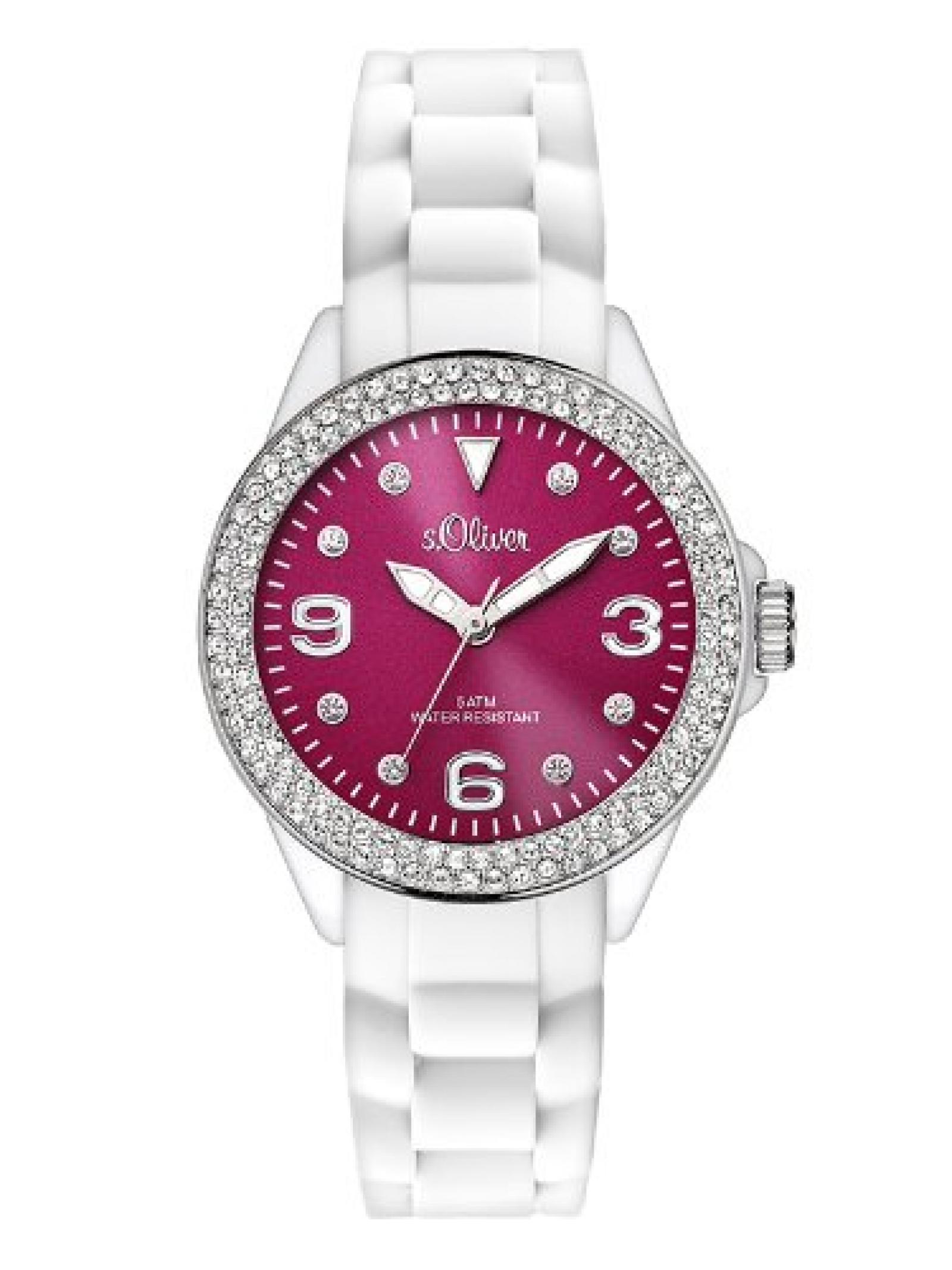s.Oliver Damen-Armbanduhr XS Analog Quarz Silikon SO-2721-PQ s.Oliver Damen-Armbanduhr XS Analog Quarz Silikon SO-2721-PQ