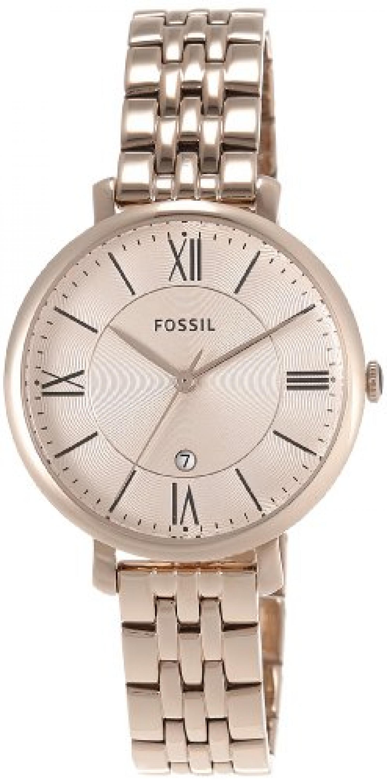 Fossil Damen-Armbanduhr Analog Quarz Edelstahl beschichtet ES3435 Fossil Damen-Armbanduhr Analog Quarz Edelstahl beschichtet ES3435