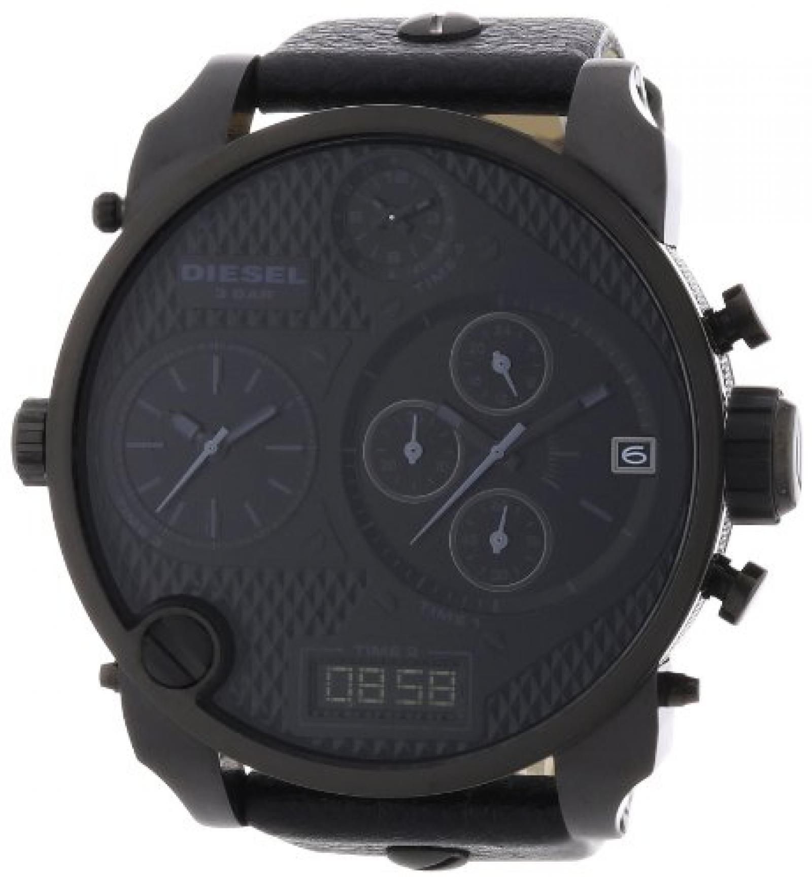 Diesel Herren-Armbanduhr XL Mr. Daddy Multi Movement Analog - Digital Quarz Leder DZ7193 Diesel Herren-Armbanduhr XL Mr. Daddy Multi Movement Analog - Digital Quarz Leder DZ7193