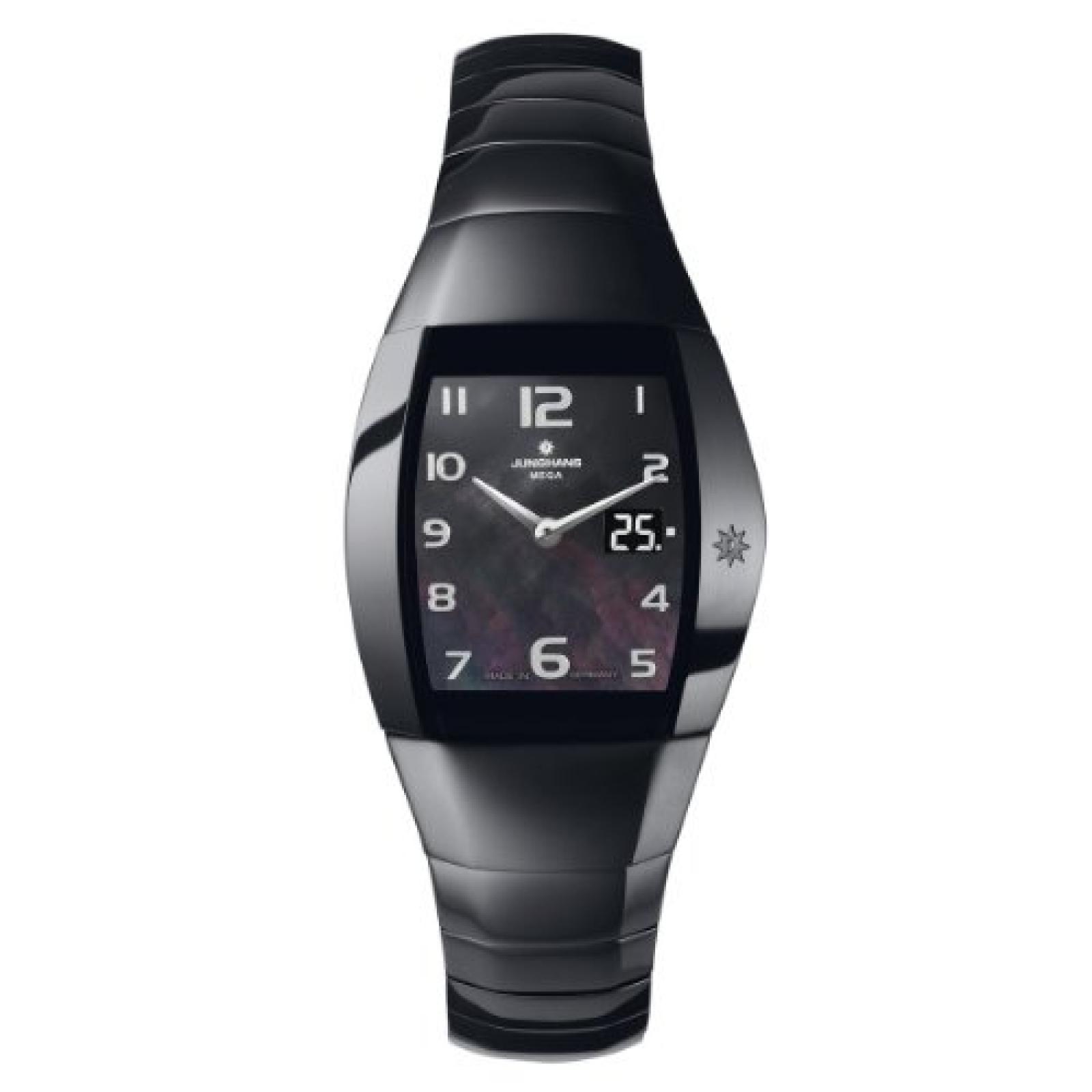 Junghans Damen-Armbanduhr XS Aura Quadra Analog Keramik 013/1121.44 