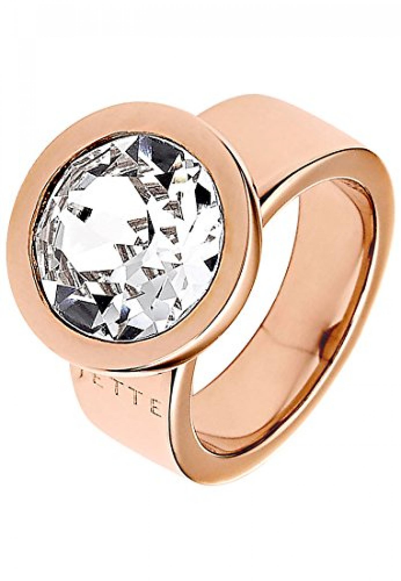 JETTE Magic Passion Damen-Ring JETTE Magic Innocence Metall 1 Kristall (rosé) 