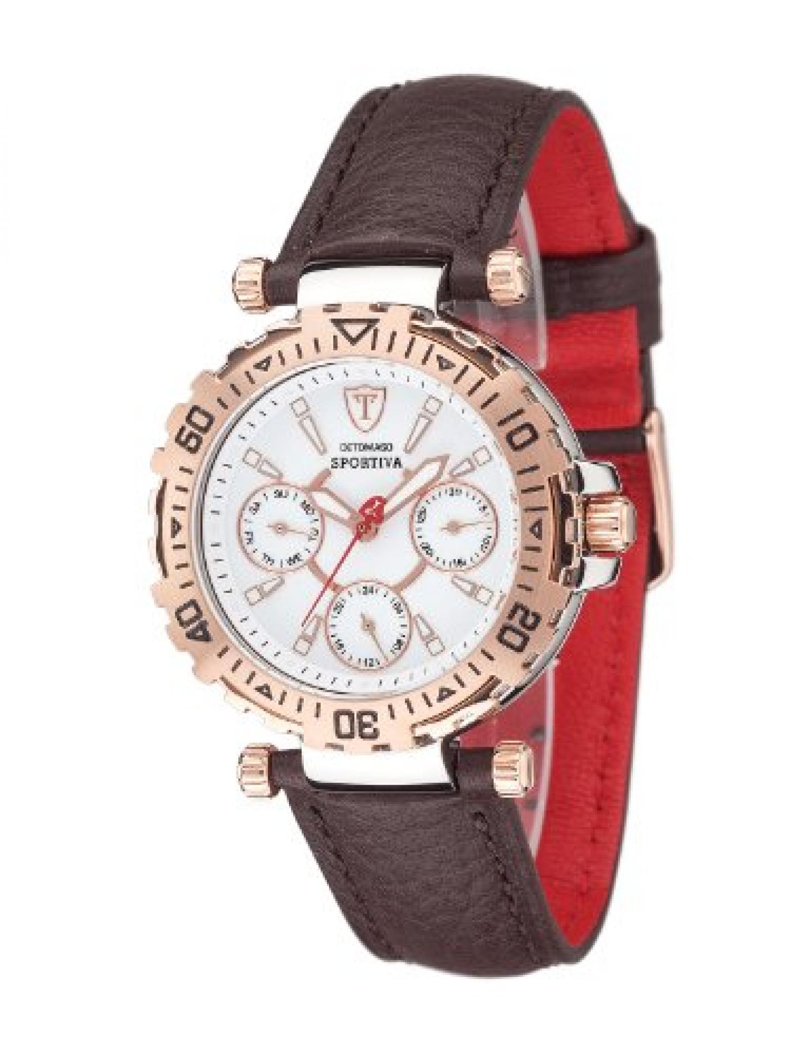 Detomaso Damen-Armbanduhr XS SPORTIVA Multifunction Rosegold/Brown Analog Quarz Leder DT3016-G Detomaso Damen-Armbanduhr XS SPORTIVA Multifunction Rosegold/Brown Analog Quarz Leder DT3016-G