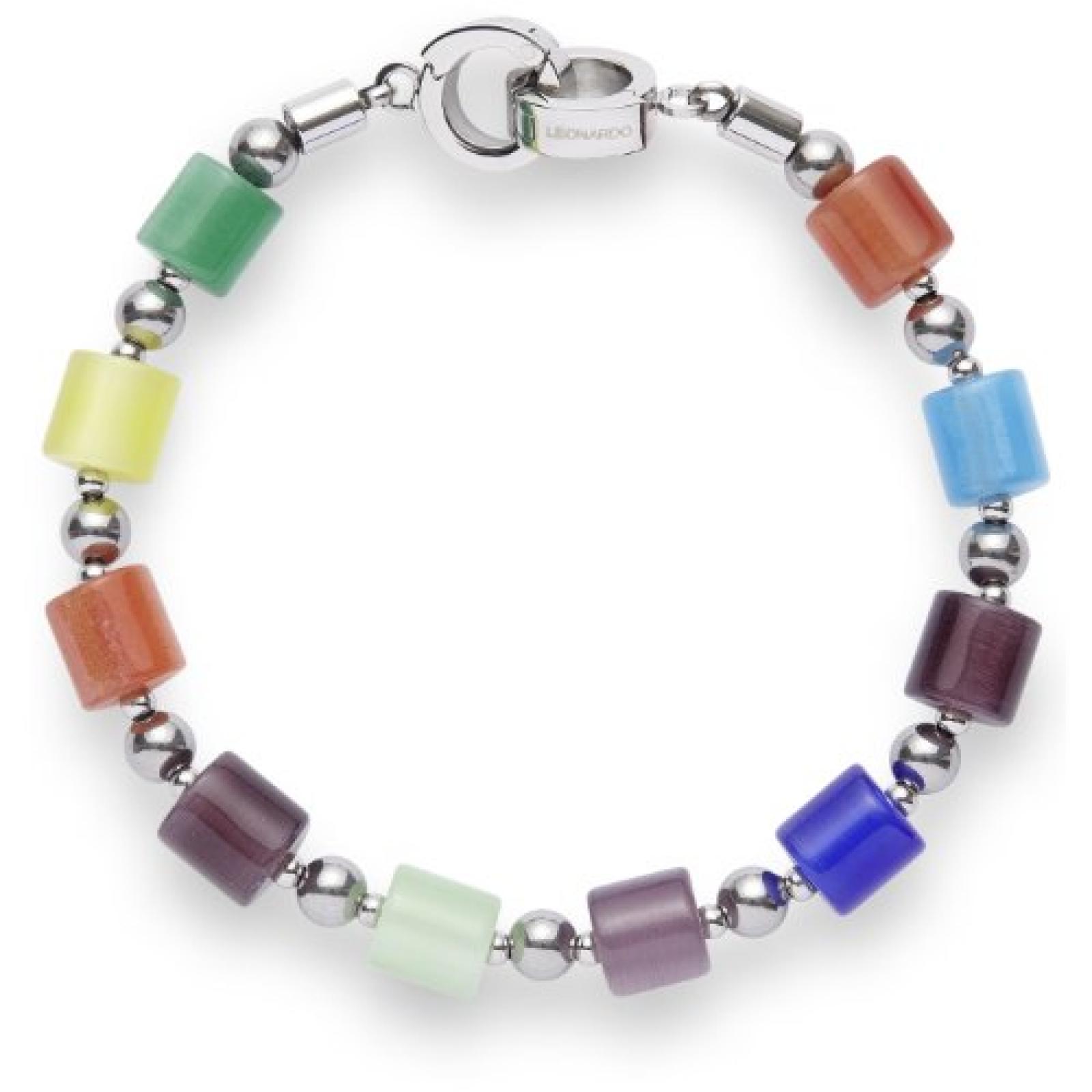 Leonardo Jewels Damen-Armband Edelstahl Zilindro multicolor 15039 