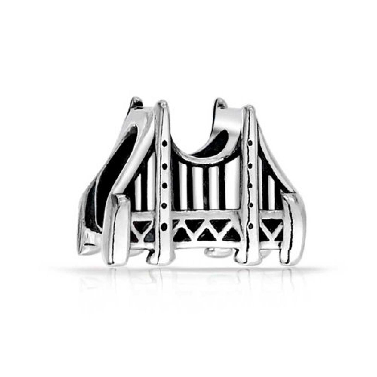 Bling Jewelry 925er Sterling-Silber Golden Gate Bridge Travel Charm Passend zu Pandora Bling Jewelry 925er Sterling-Silber Golden Gate Bridge Travel Charm Passend zu Pandora