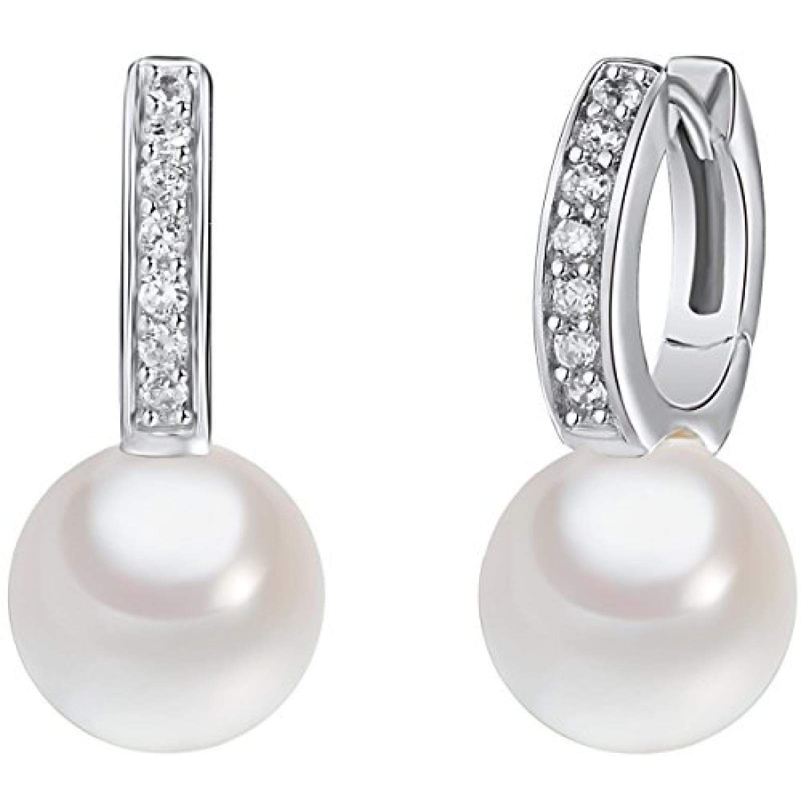 Rafaela Donata Damen-Klappcreolen Classic Collection 925 Sterling Silber Südsee-Muschelkernperlen weiß Zirkonia weiß 60800031 Rafaela Donata Damen-Klappcreolen Classic Collection 925 Sterling Silber Südsee-Muschelkernperlen weiß Zirkonia weiß 60800031
