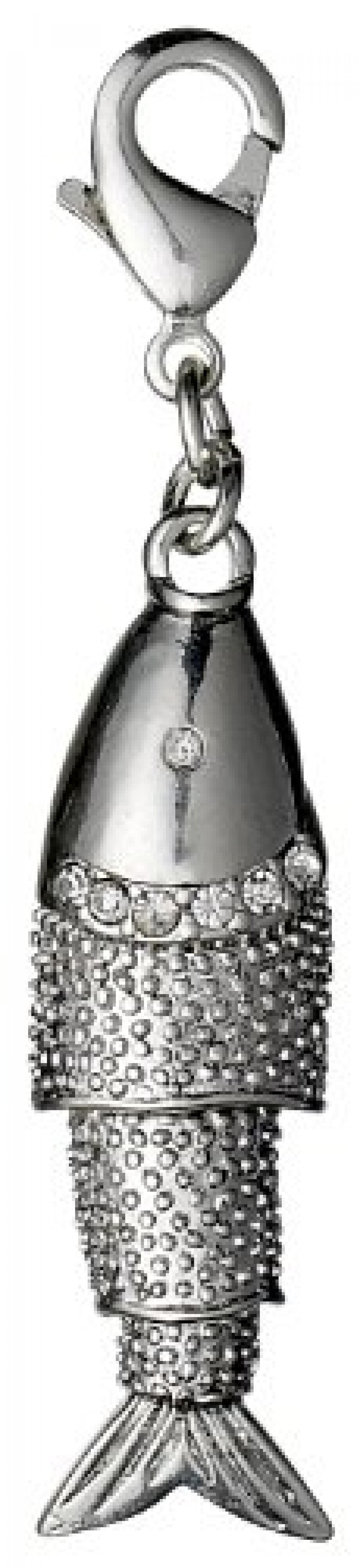 Pilgrim Jewelry Damen-Anhänger Messing aus der Serie Mega versilbert, 6.5 cm 411326013 