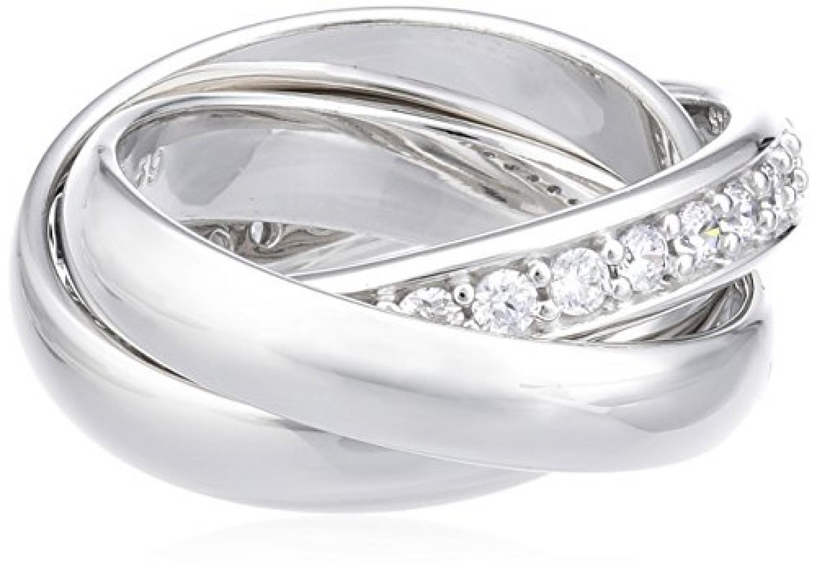 joop ringe damen Joop! DamenRing Dreifacher mit Zirkonia weiÃY Gr53 JPRG90003A530