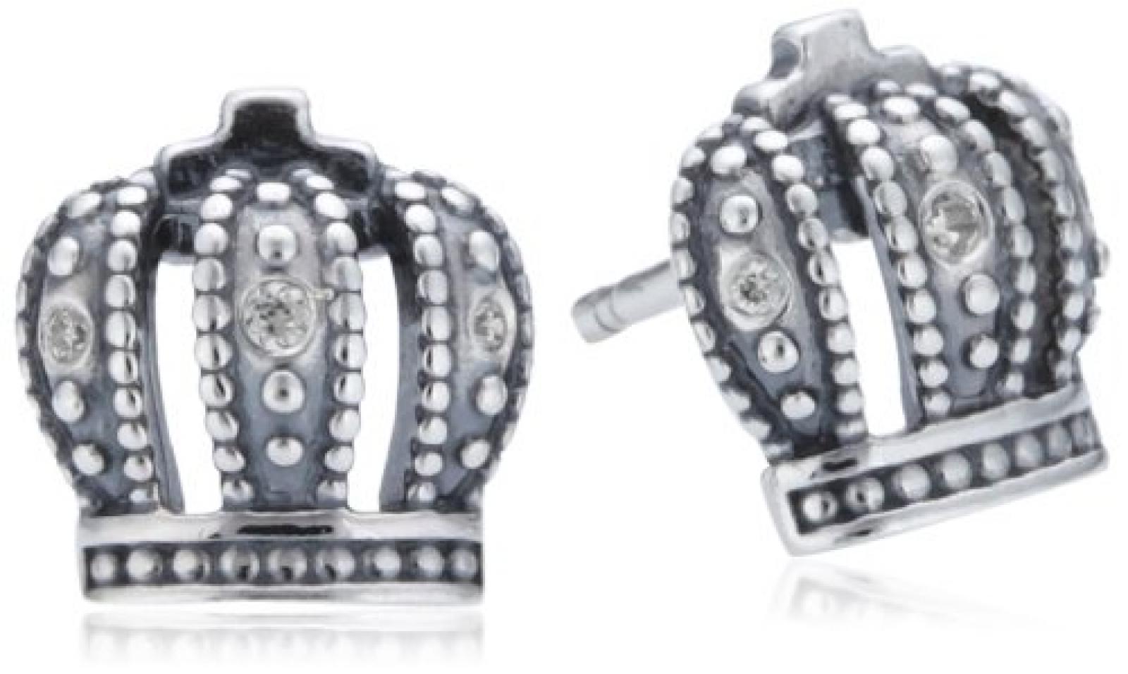 Pandora Damen-Ohrringe 925 Sterling Silber Zirkonia weiß 290539CZ Pandora Damen-Ohrringe 925 Sterling Silber Zirkonia weiß 290539CZ