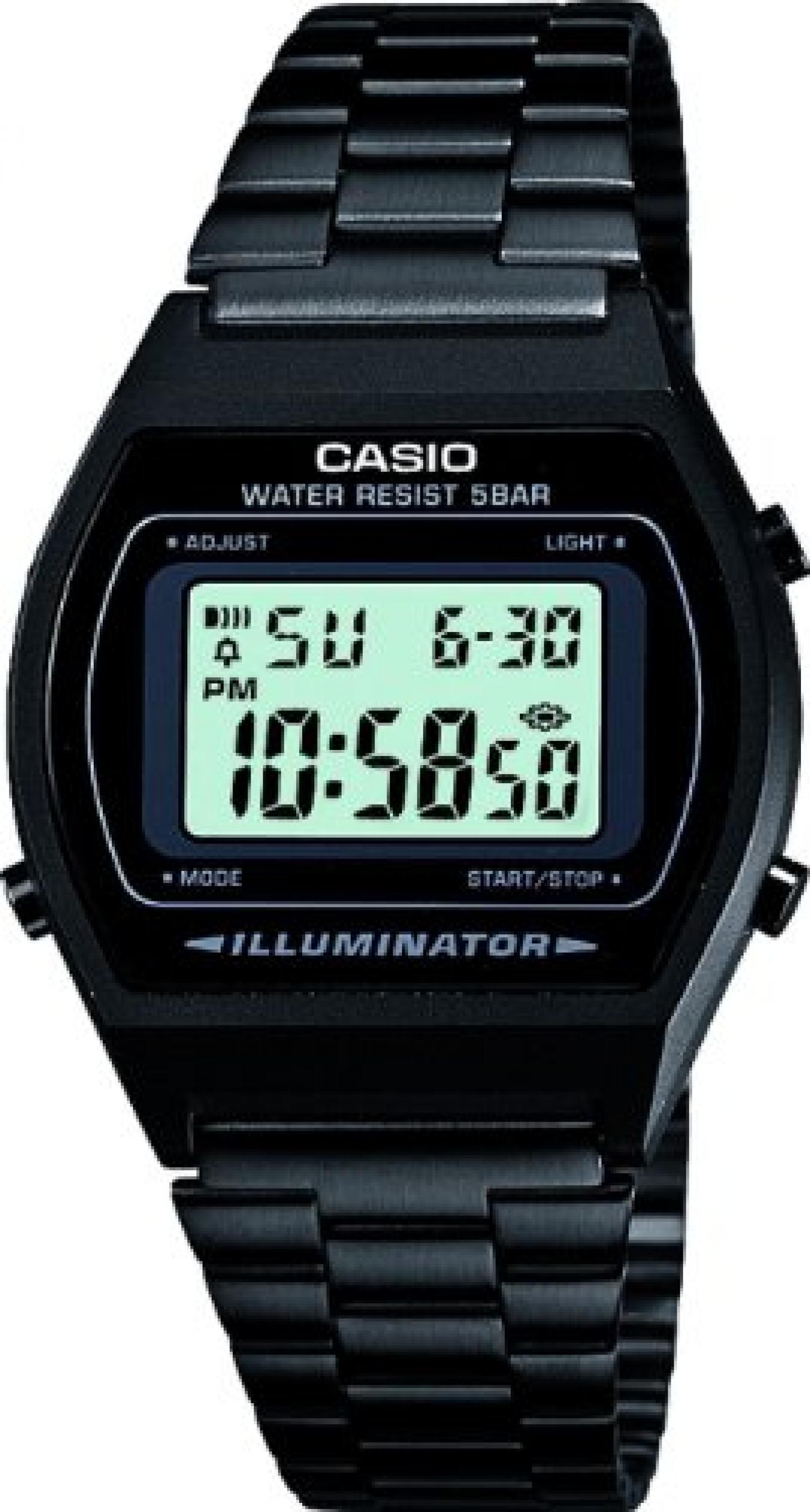 Casio Unisex-Armbanduhr Collection Retro Digital Edelstahl B640WB-1AEF 