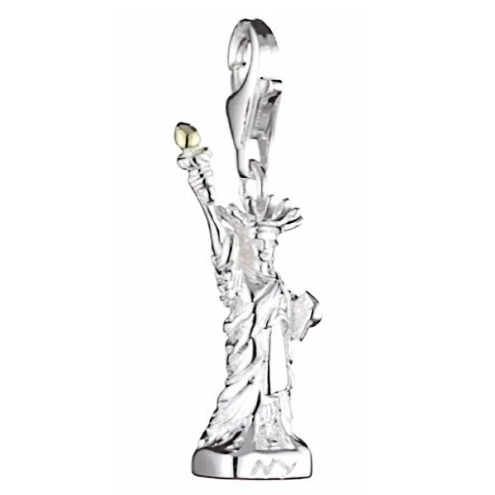 Vinani Damen-Charm Anh&auml;nger Freiheitsstatue gl&auml;nzend New York Sterling Silber 925 HFHS 