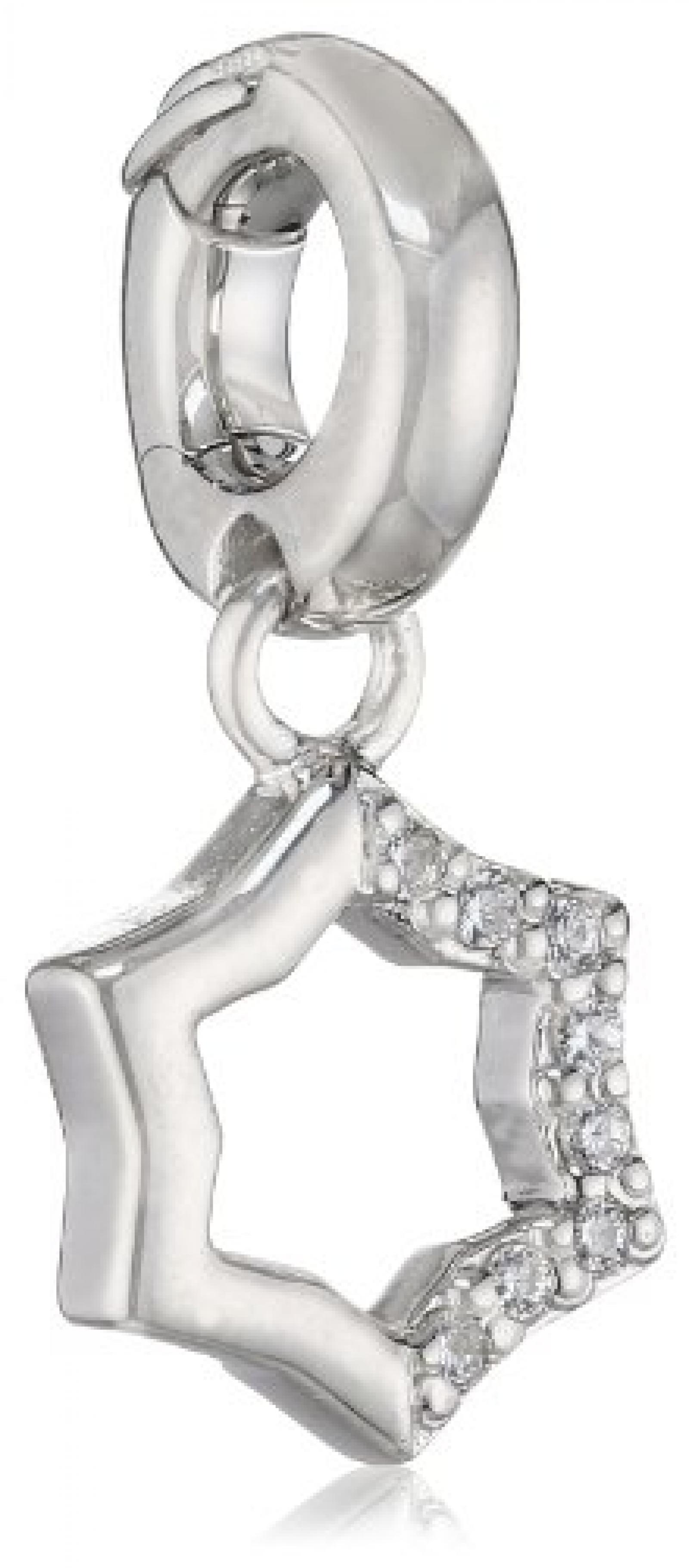 Viventy Anhänger Stern aus 925 Sterlingsilber, silber rhodiniert mit Zirkonia, unisize, 765922 Viventy Anhänger Stern aus 925 Sterlingsilber, silber rhodiniert mit Zirkonia, unisize, 765922