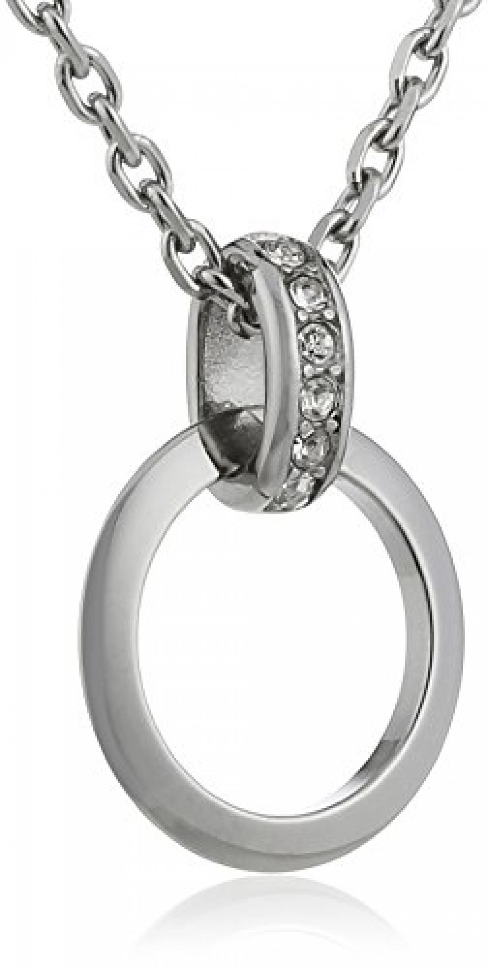 Fossil Jewelry Damen-Halskette mit Anhänger Edelstahl weiß JF00468040 Fossil Jewelry Damen-Halskette mit Anhänger Edelstahl weiß JF00468040