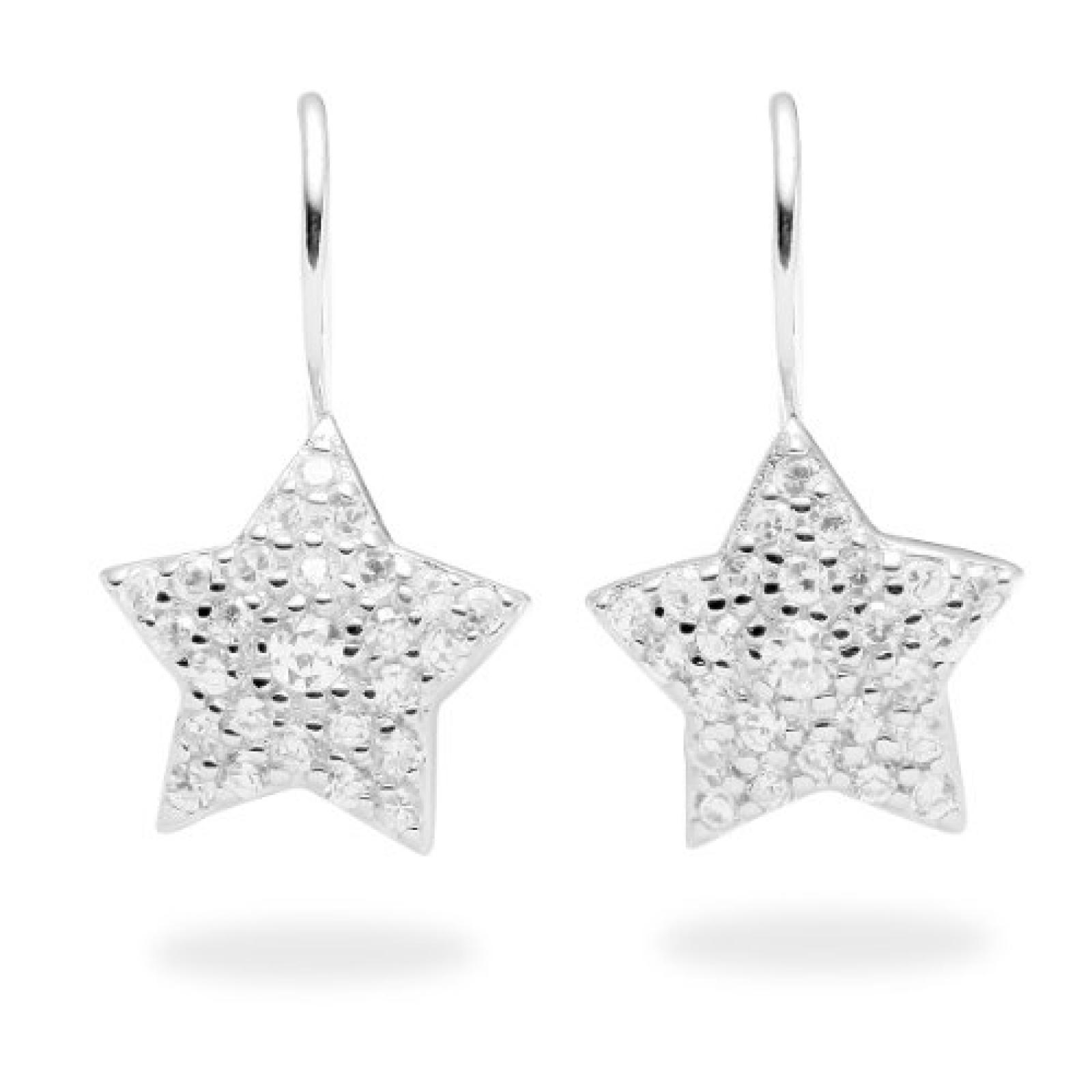 Rafaela Donata Damen-Ohrh&auml;nger Classic Collection 925 Sterling Silber Zirkonia wei&szlig; Sterne  60800020 