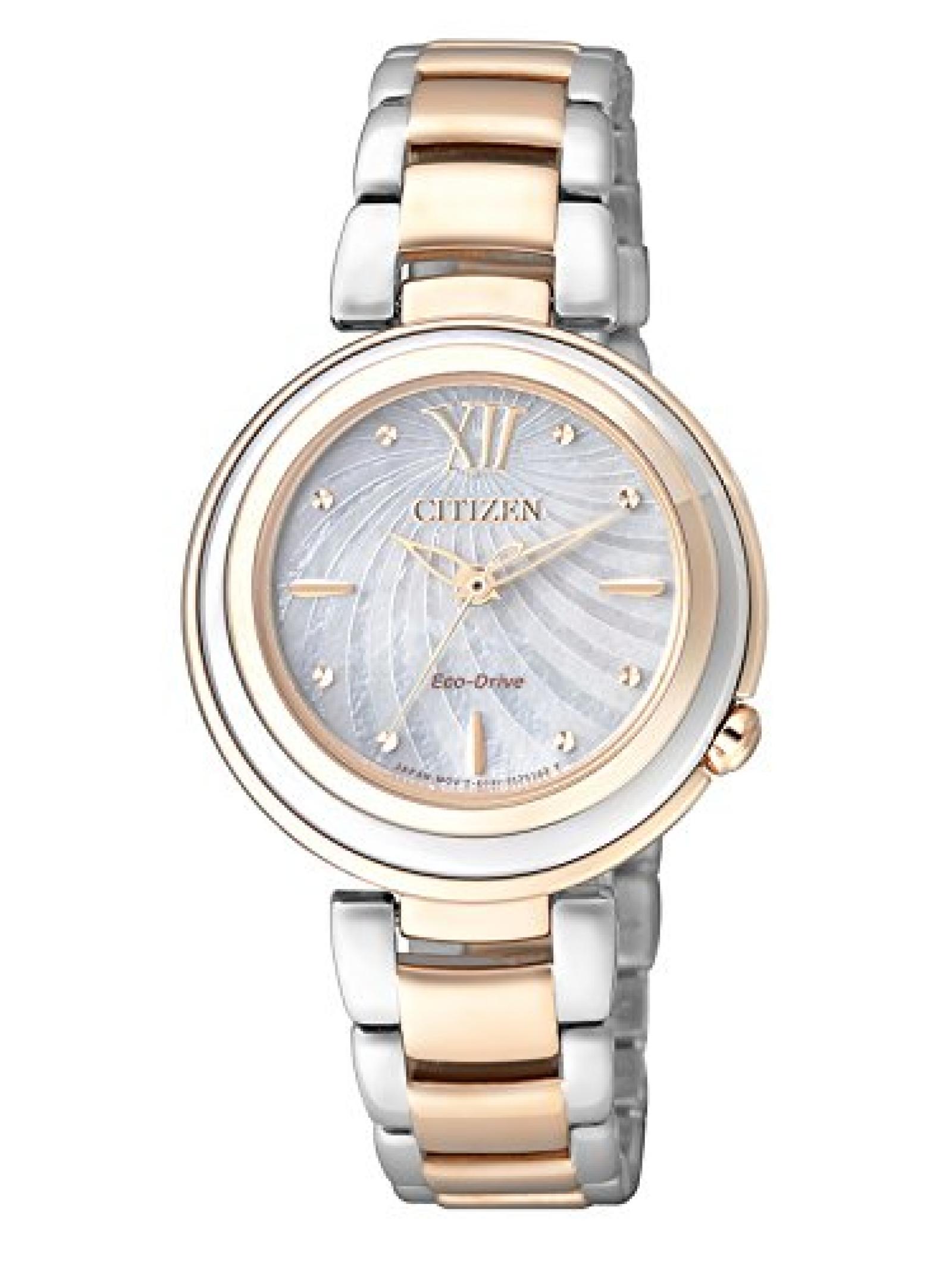 Citizen Damen-Armbanduhr XS Citizen L Analog Quarz Edelstahl EM0335-51D 