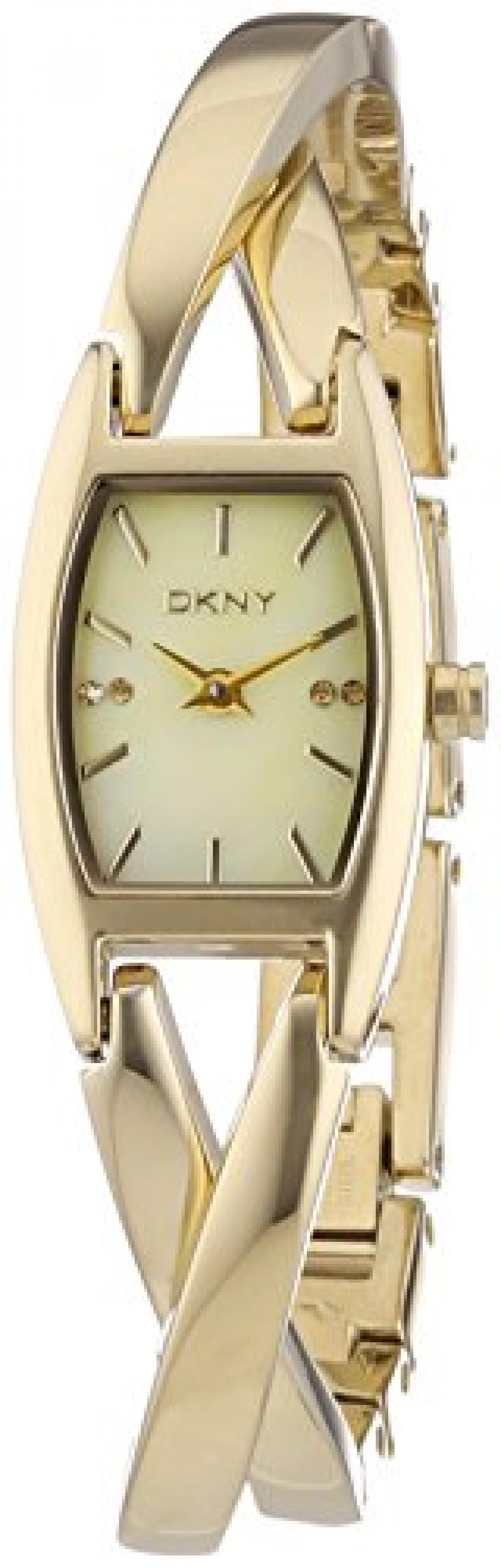 DKNY Damen-Armbanduhr Analog Quarz Edelstahl beschichtet NY8680 