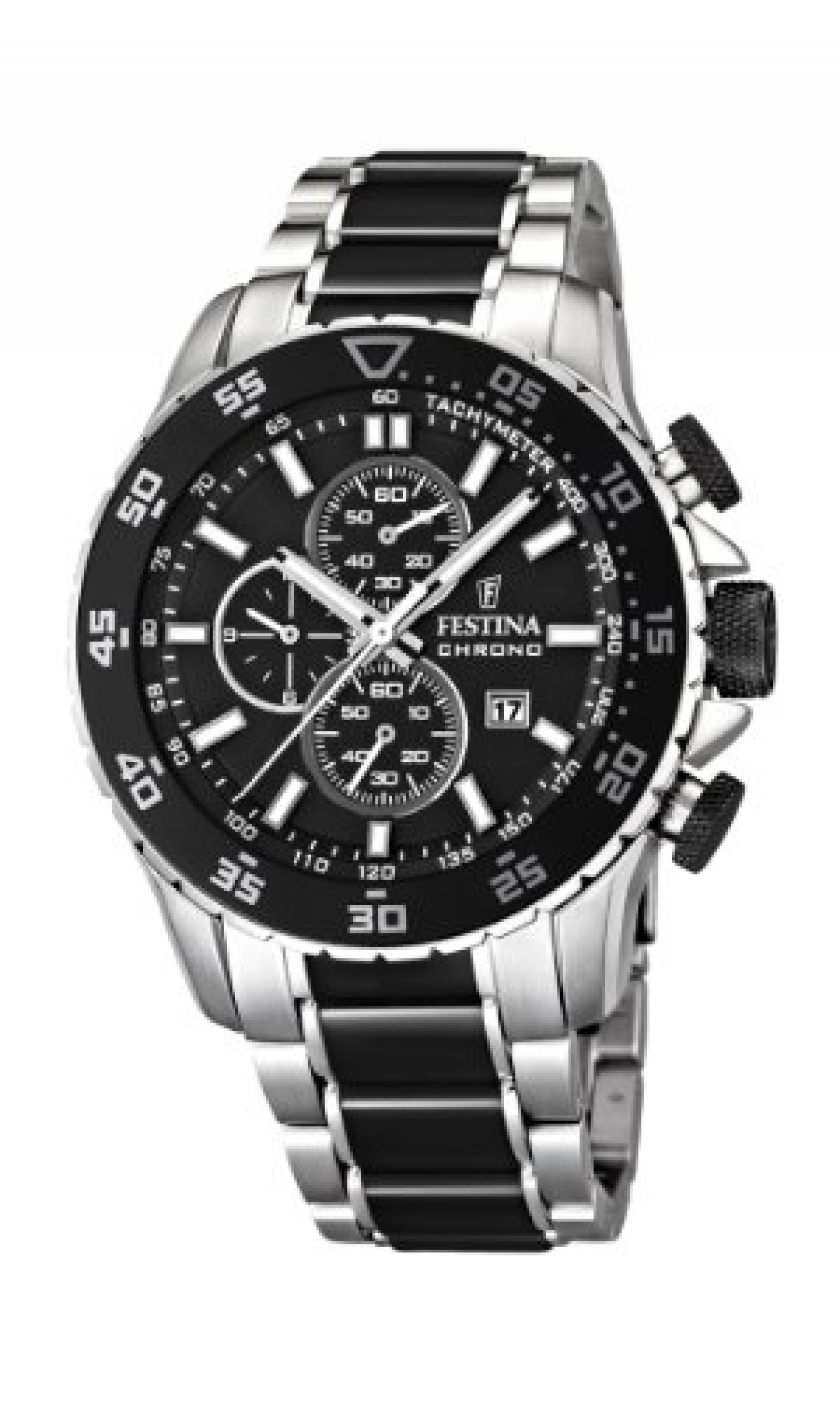 Festina Sport Chrono Keramik Herren Uhr Schwarz F16628/3 Festina Sport Chrono Keramik Herren Uhr Schwarz F16628/3
