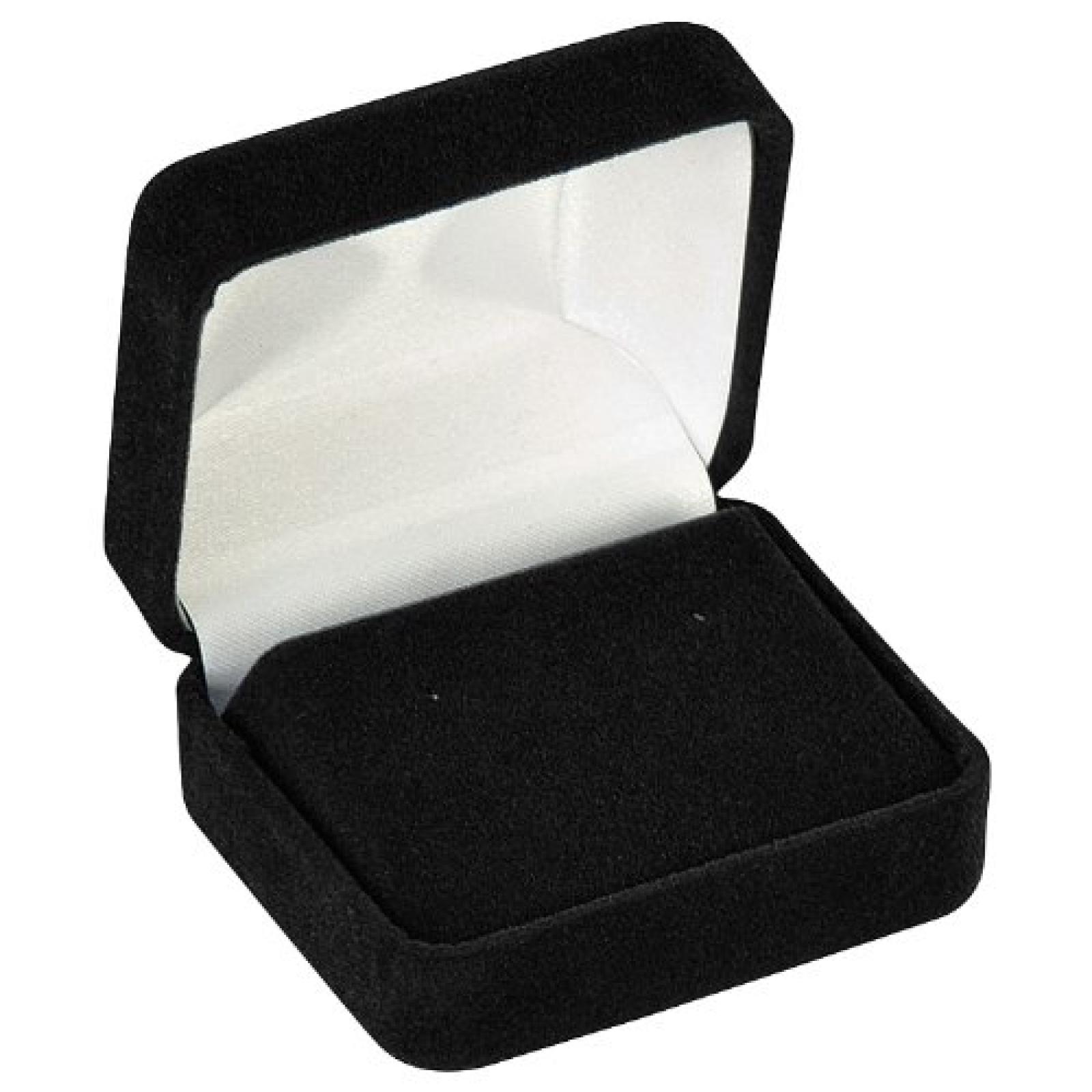 DOUBLE EARRING BOX - BLACK-DOUBLE EARRING-W-SLEEVE DOUBLE EARRING BOX - BLACK-DOUBLE EARRING-W-SLEEVE