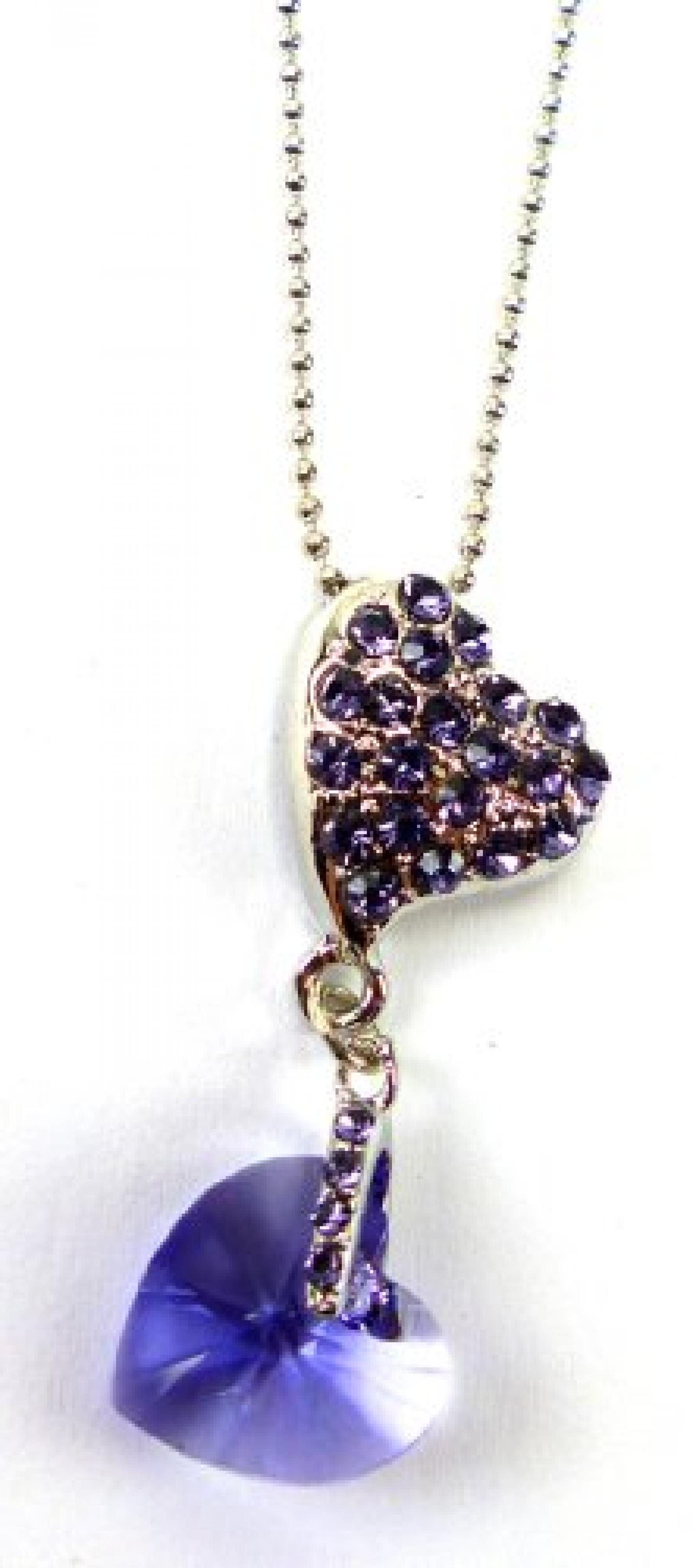 edle Halskette Silber Strass mit Swarovski Edelstein Herz viele Modelle OW3 edle Halskette Silber Strass mit Swarovski Edelstein Herz viele Modelle OW3