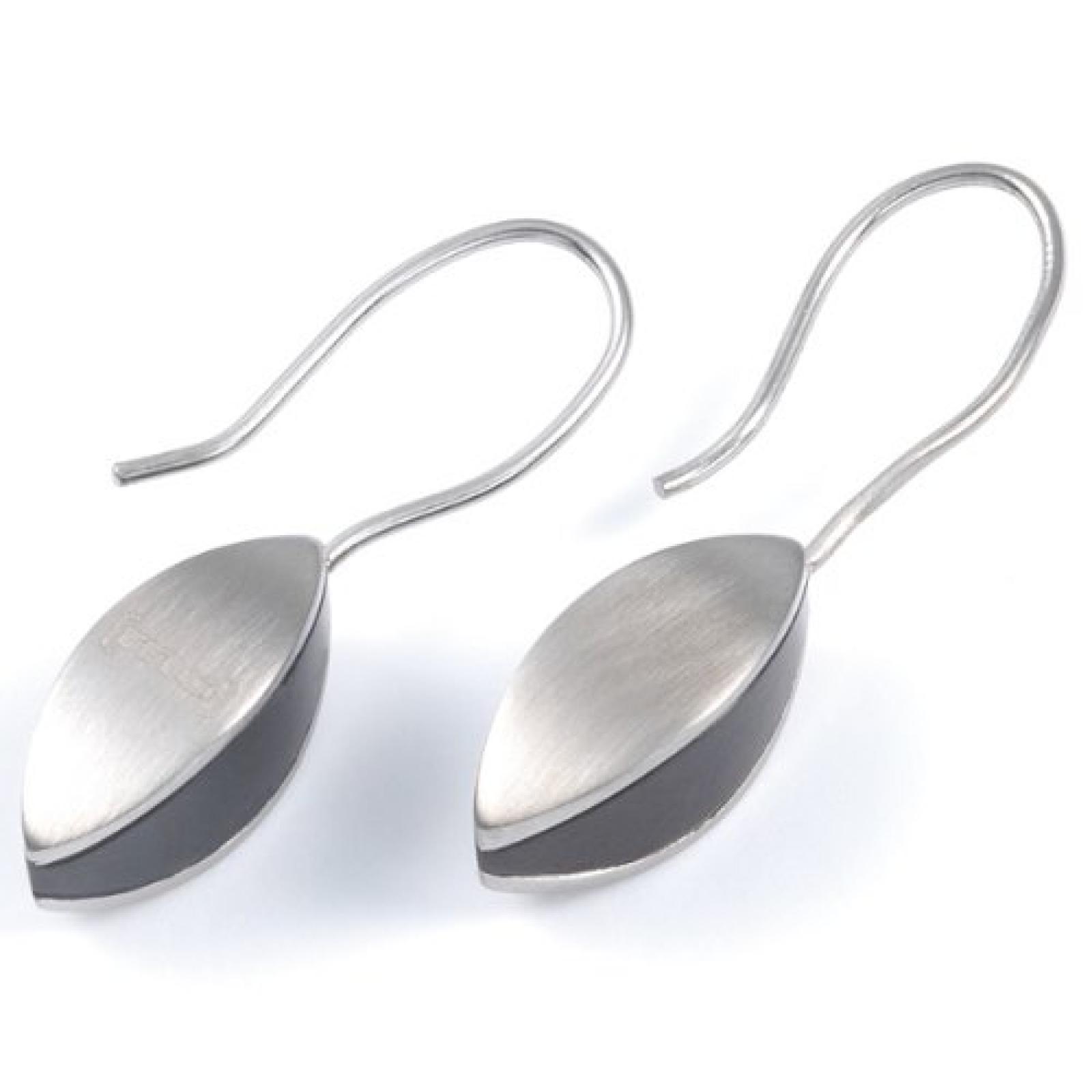 Monomania Damen-Ohrhänger Edelstahl schwarz 30 cm 31441 Monomania Damen-Ohrhänger Edelstahl schwarz 30 cm 31441