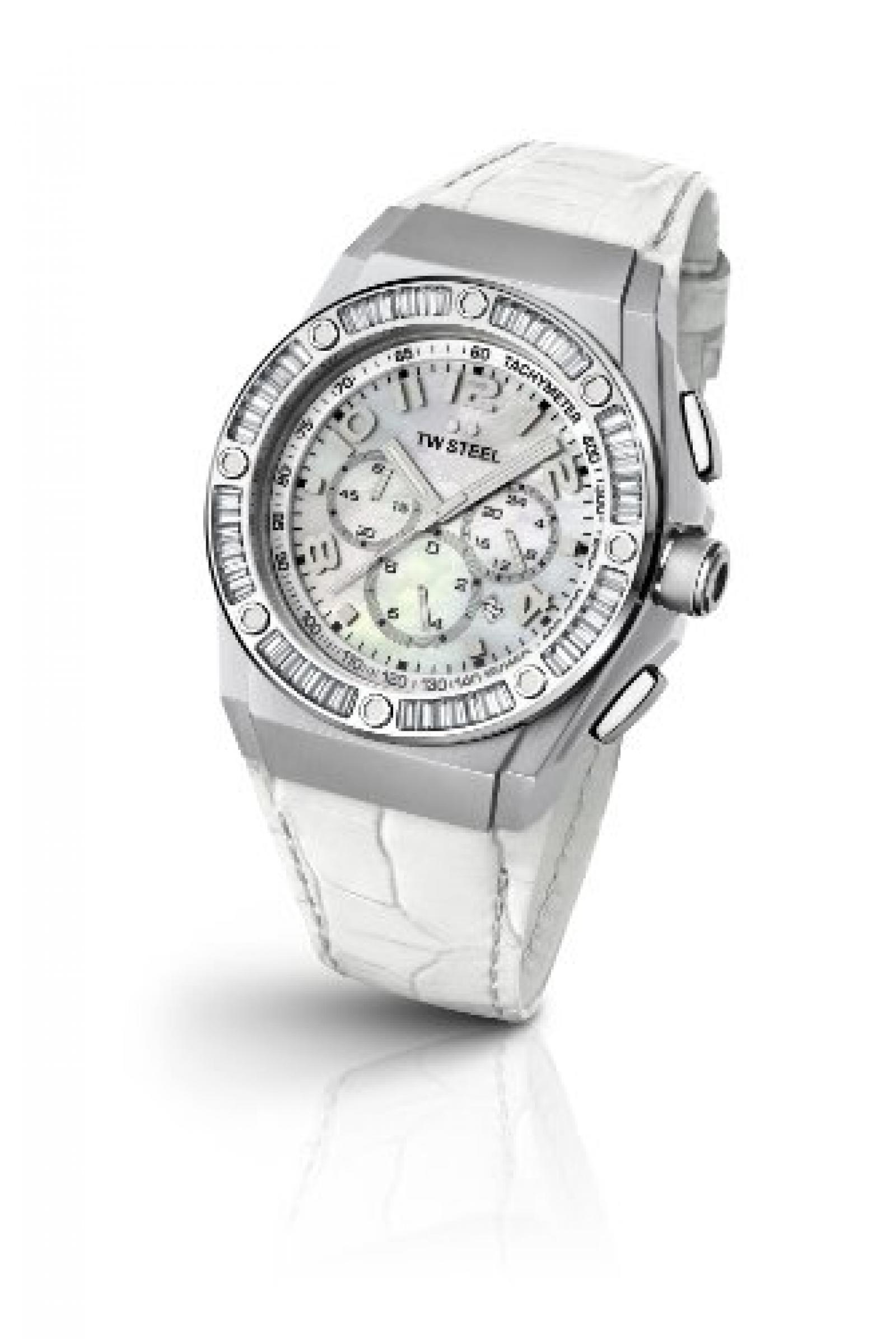 TW Steel Damen-Armbanduhr XL CEO TECH Chronograph Quarz Leder TWCE4015 