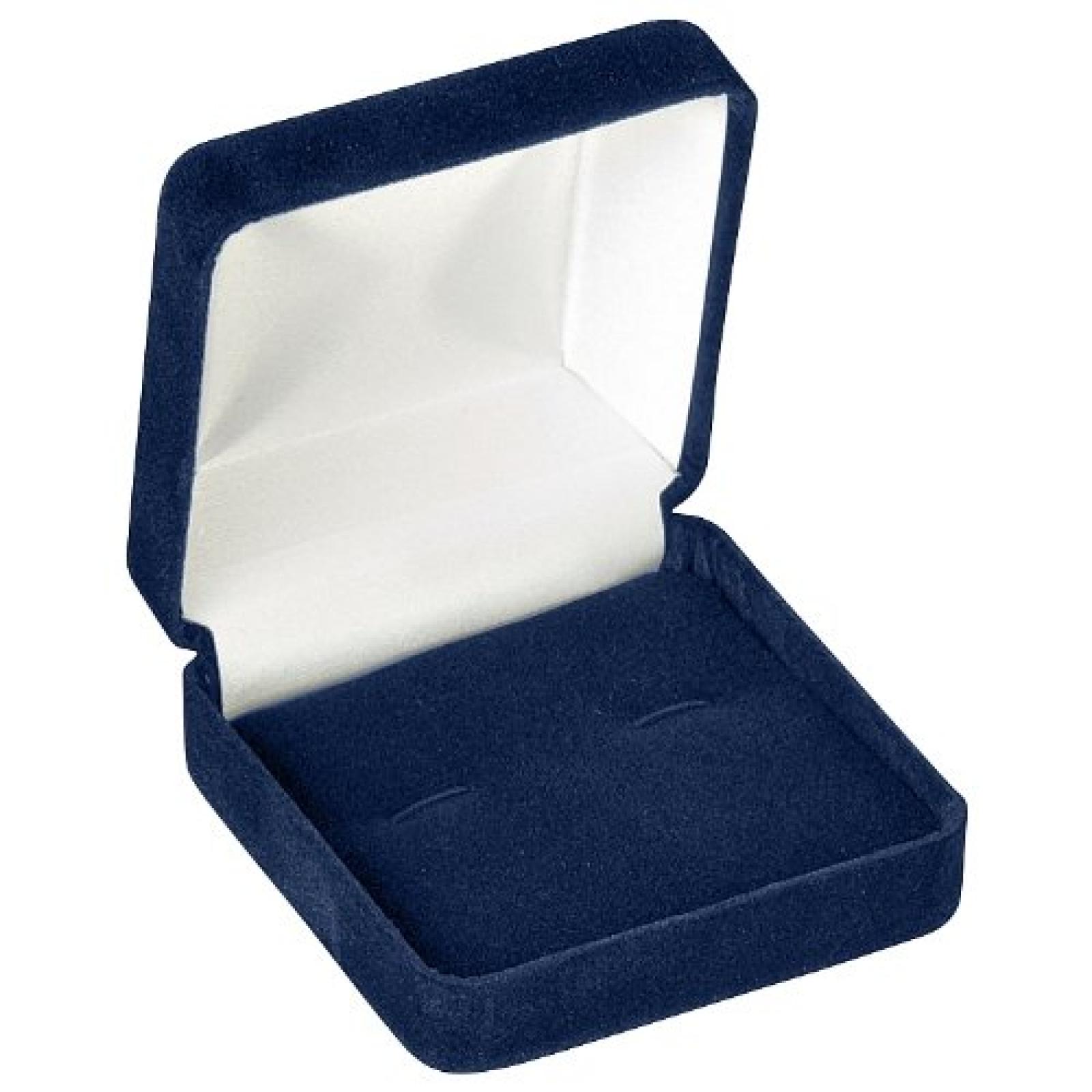 CUFFLINK BOX - BLUE-CUFFLINK-WITH SLEEVE CUFFLINK BOX - BLUE-CUFFLINK-WITH SLEEVE