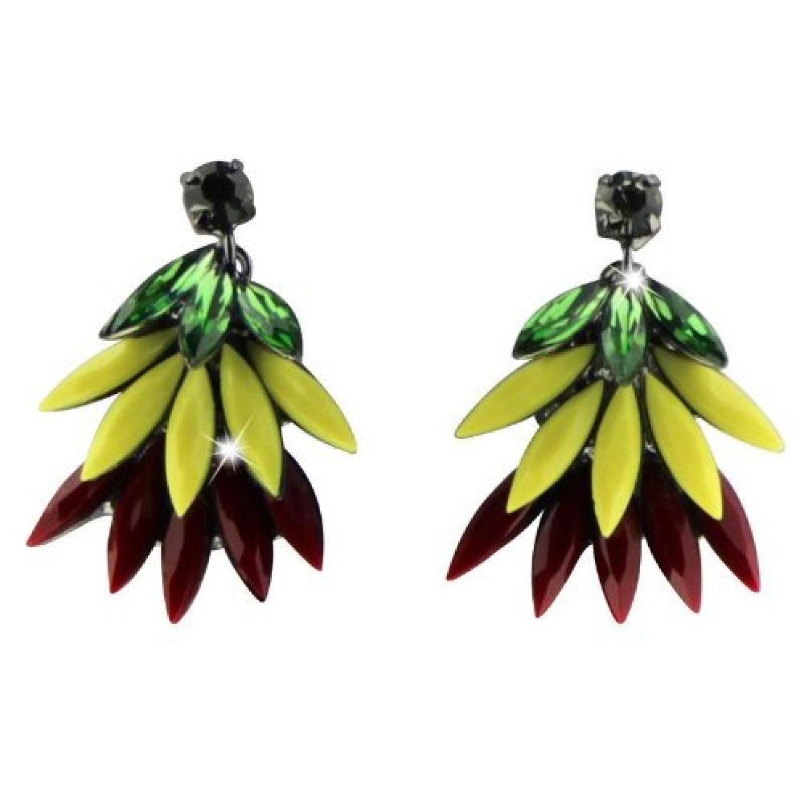 Sweet Deluxe Damen-Ohrh&auml;nger Metall rhodiniert Glas silber/multi 3164 